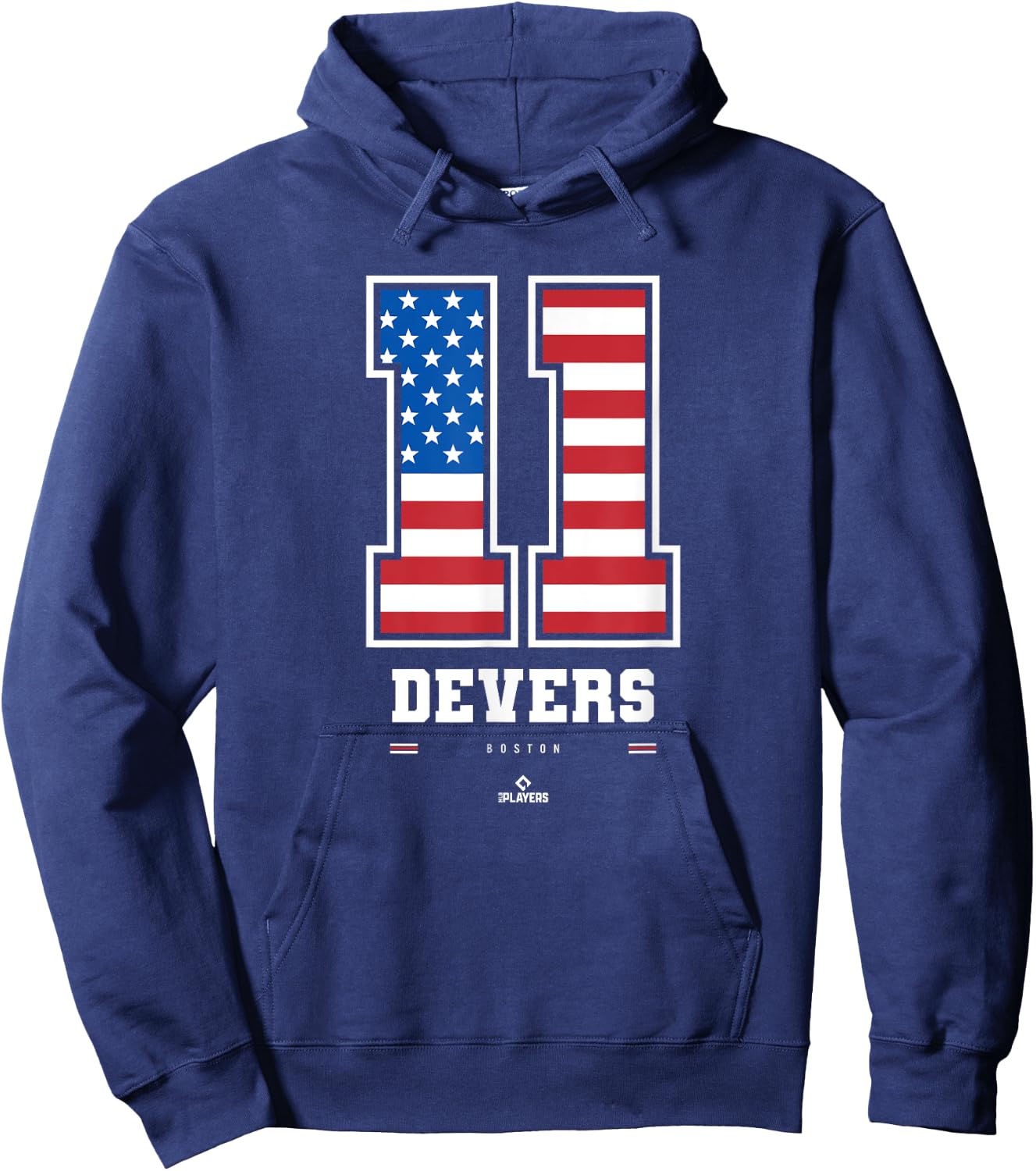 Rafael Devers - US Flag Number Hoodie - Hoodie | Navy