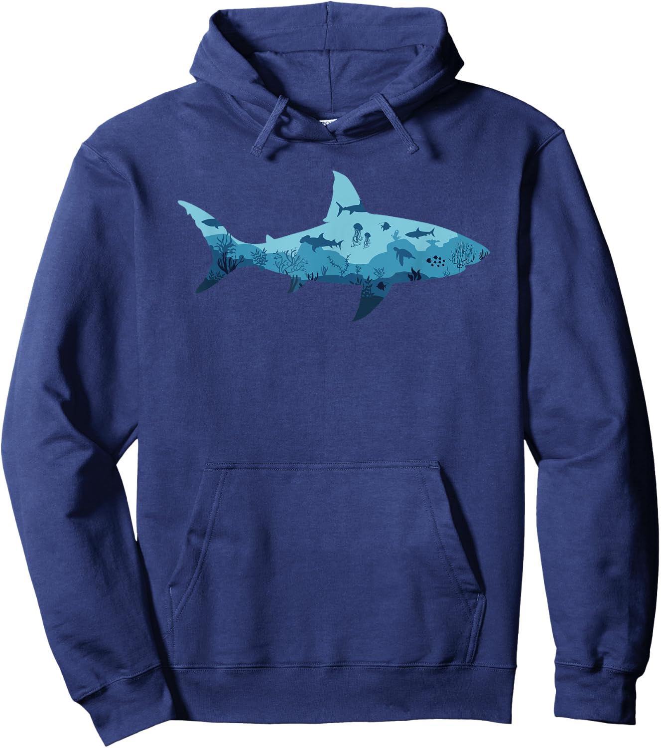 Shark Lover Ocean Animal Marine Biology Hoodie - Hoodie | Navy