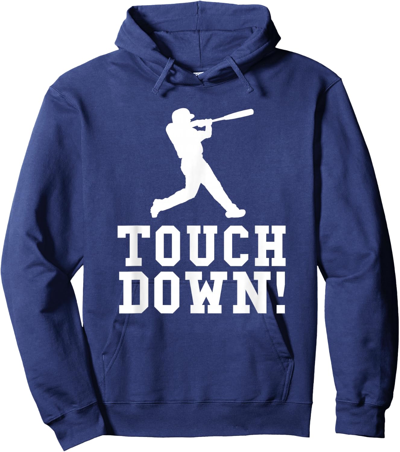 Funny Touchdown Baseball Football Sports Gift Hoodie - Hoodie | Navy
