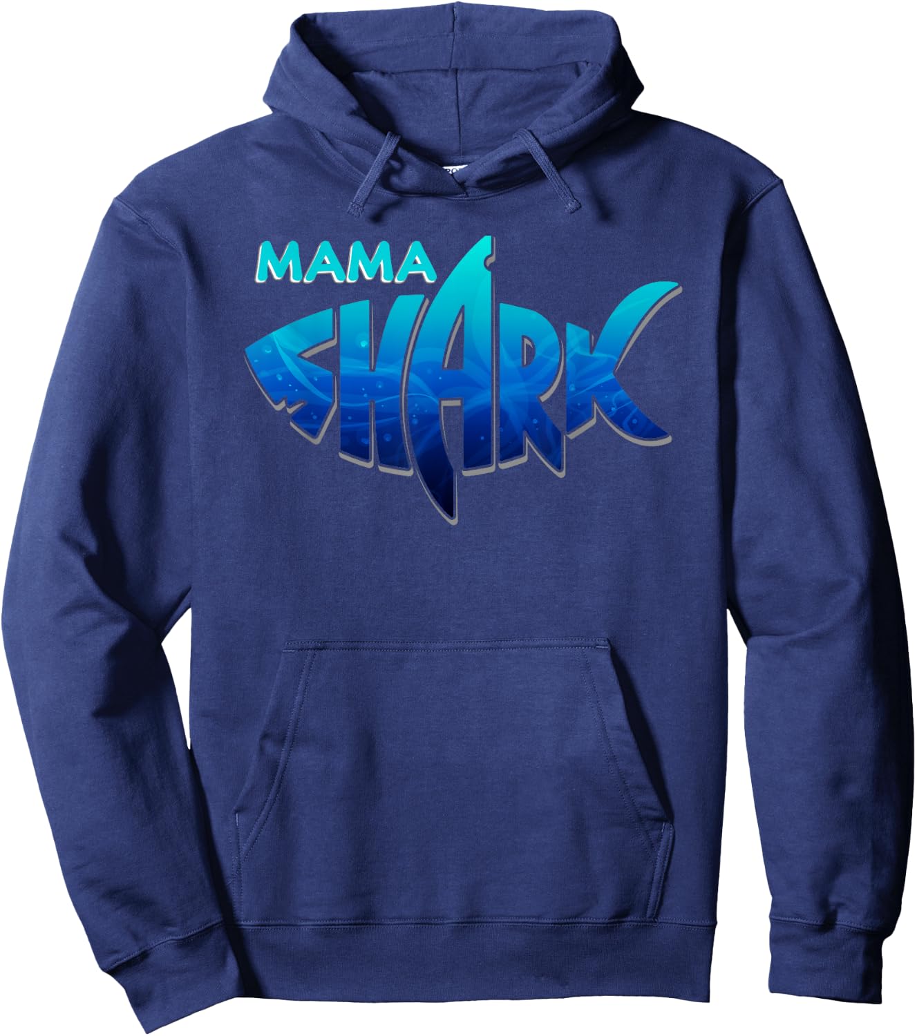Mama Shark Shirt Family Matching Mother's Day Gift Hoodie - Hoodie | Navy