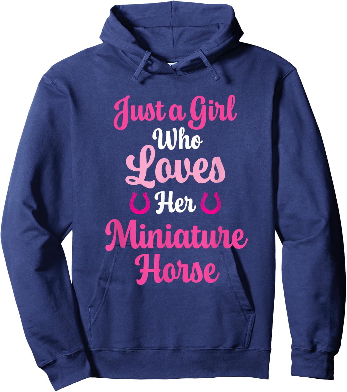Miniature Horse Gift Love Their Miniature Horse Hoodie - Hoodie | Navy