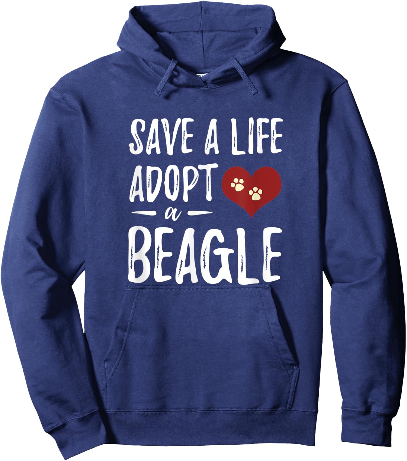 Save a Life Adopt a Beagle for Rescue Dog Mom Women Hoodie - Hoodie | Navy