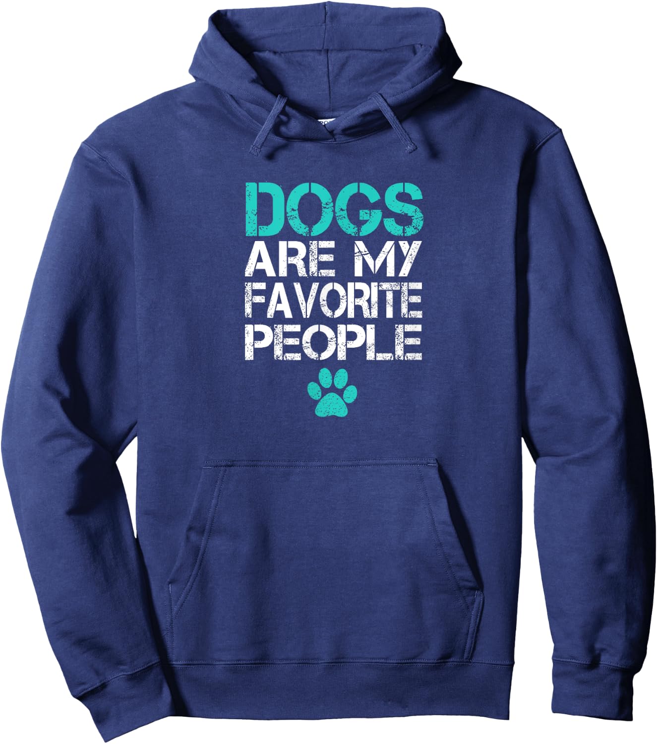 Dogs Are My Favorite People Funny Retro Cool Dog Lover Owner Women Girls Kids Hoodie - Hoodie | Navy