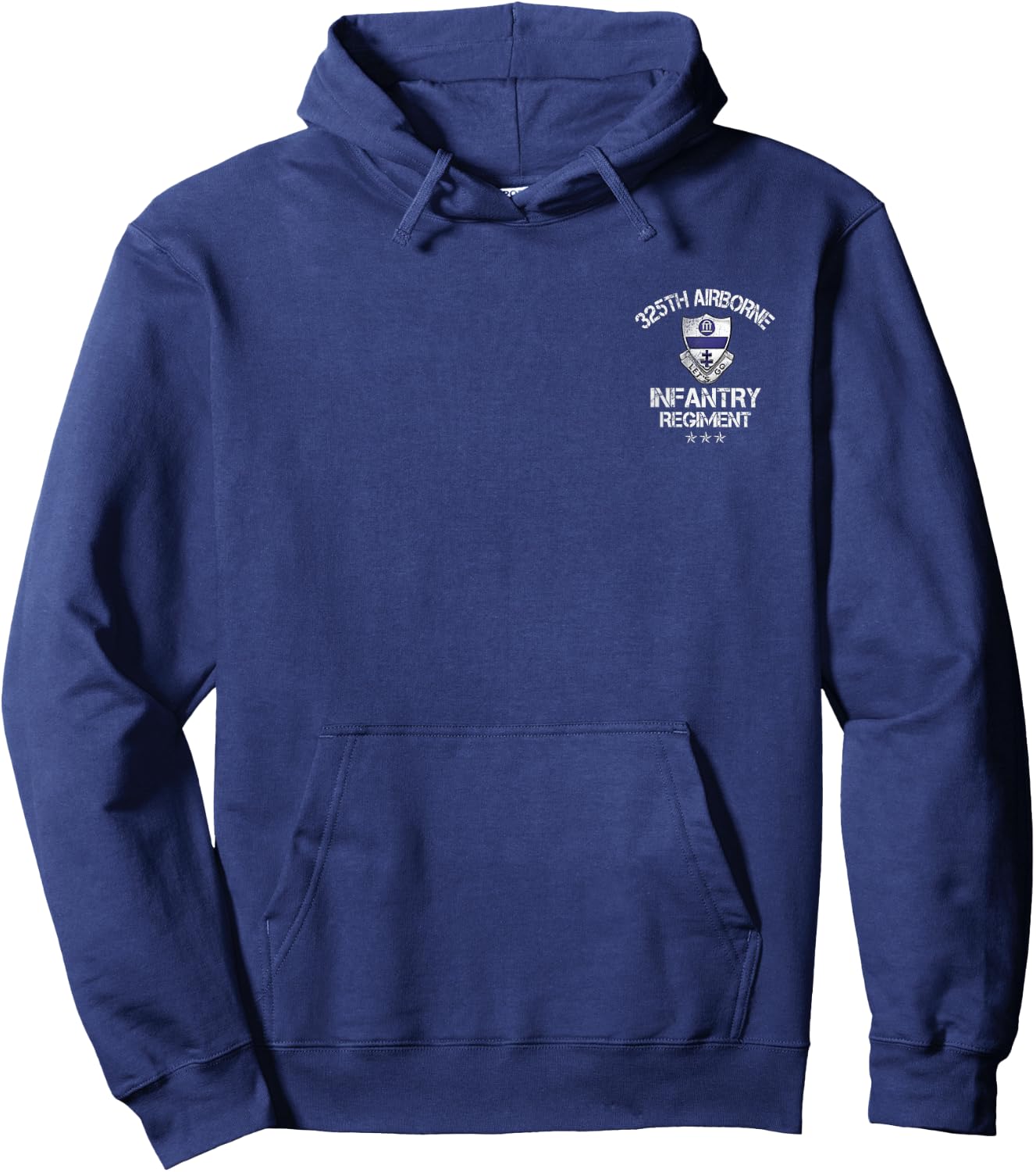 325th Airborne Infantry Regiment Veteran 4th Of July Hoodie - Hoodie | Navy