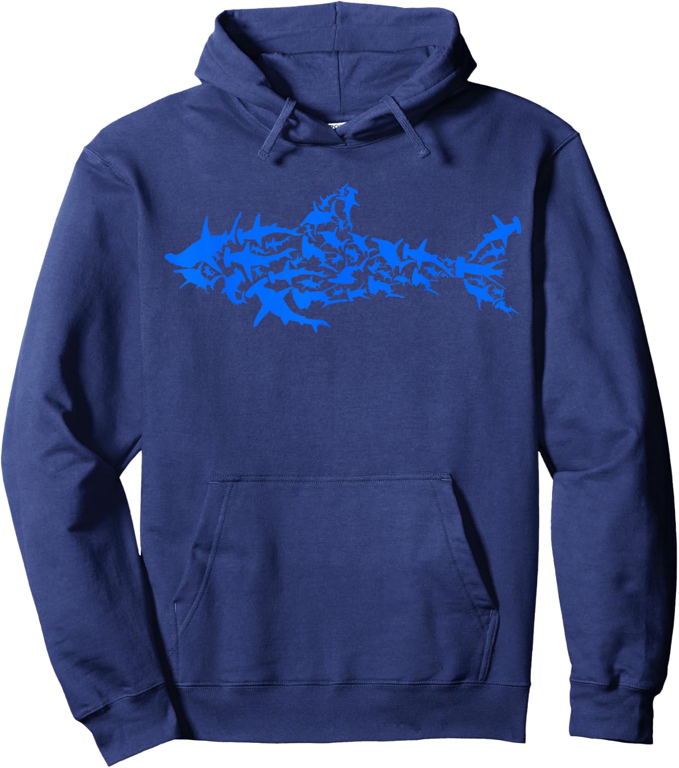 Shark Silhouette - Shark Fish - Sharks Hoodie - Hoodie | Navy