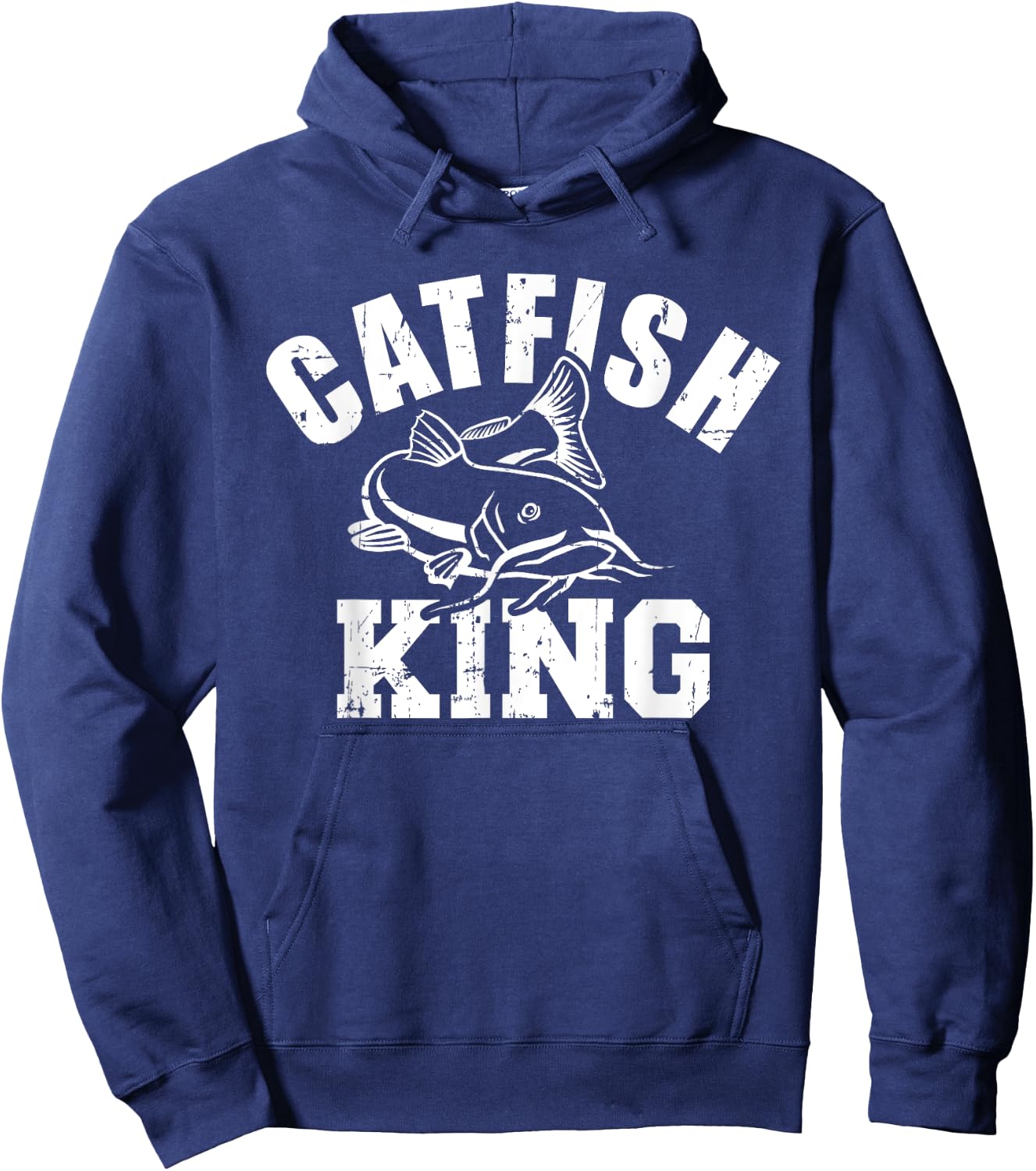 Catfish King Fishing Hoodie - Hoodie | Navy