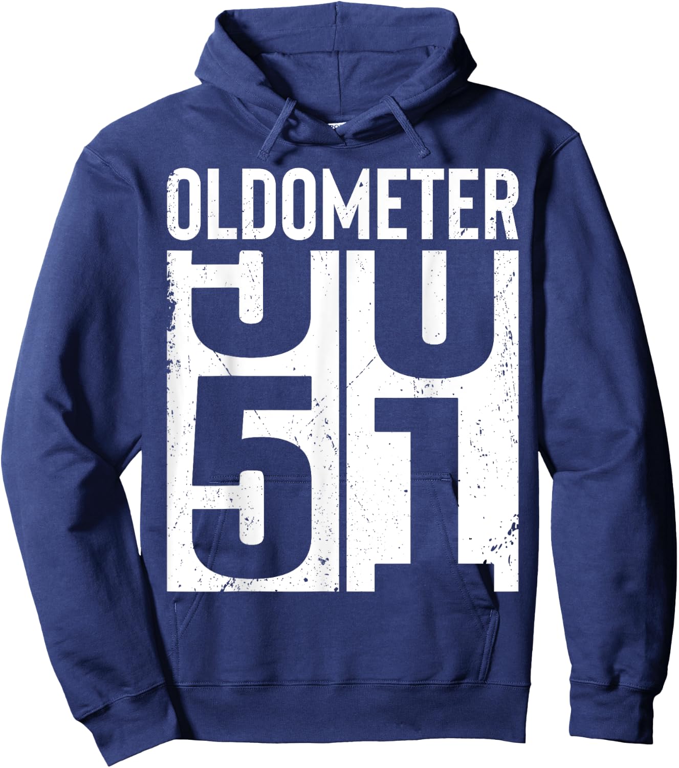 Funny 51 Years Old 51st Birthday Odometer Oldometer Men Hoodie - Hoodie | Navy