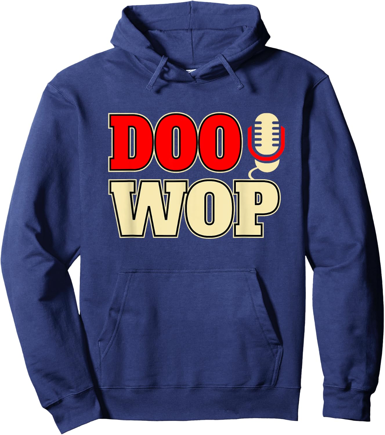Doo Wop Shirt 50s Sock Hop Men Women Rockabilly Fifties Hoodie - Hoodie | Navy