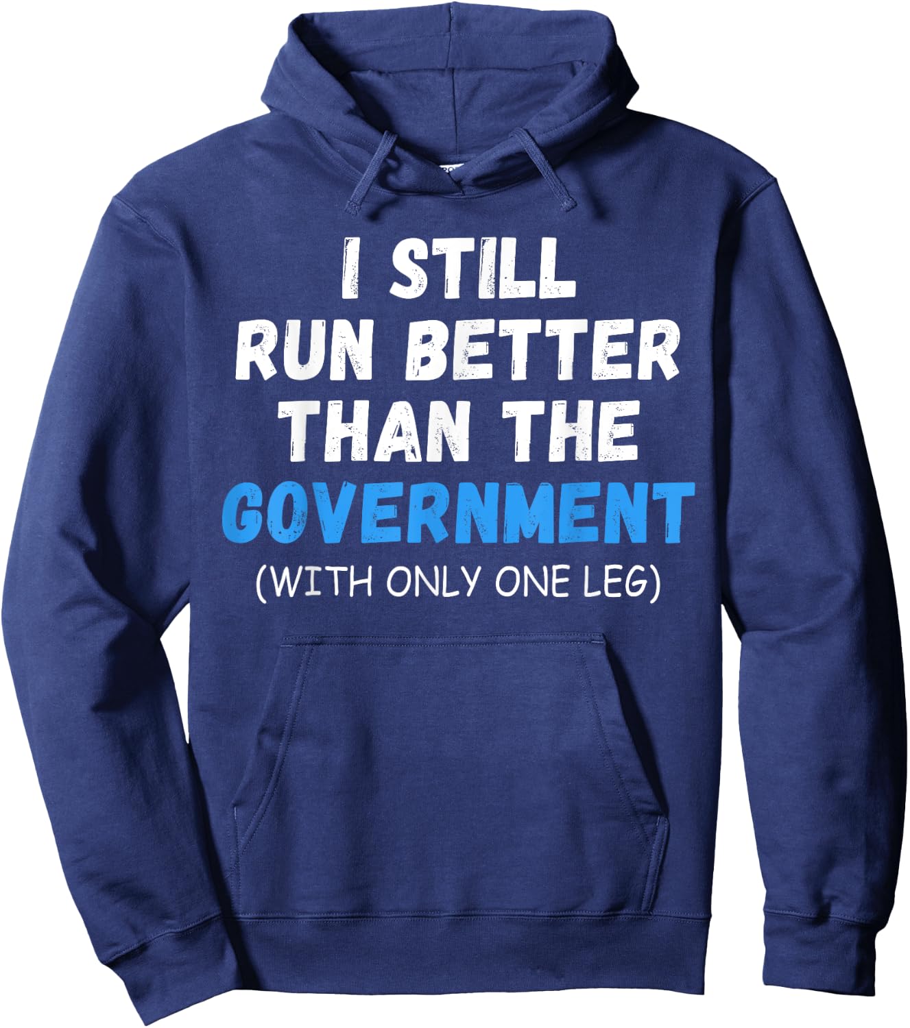 Amputee funny shirt Gift humor quote prosthetic joke Hoodie - Hoodie | Navy
