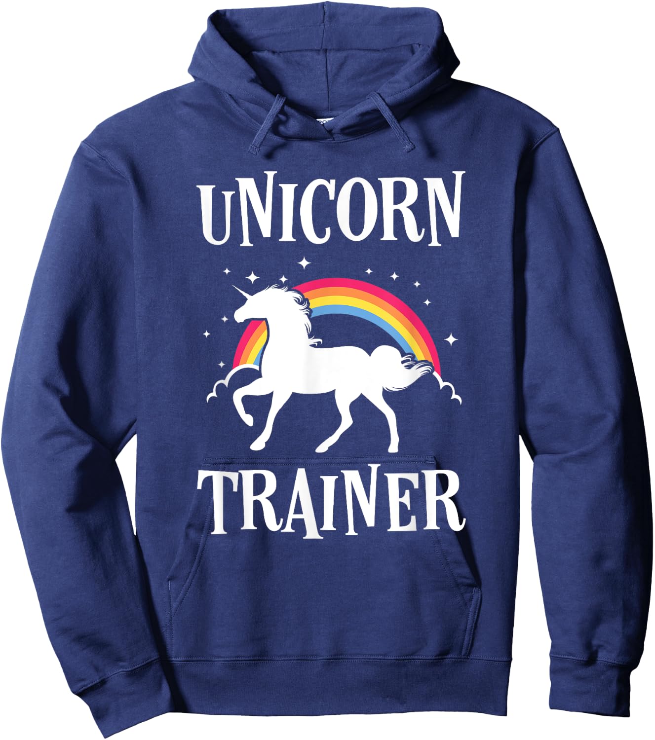 Rainbow Unicorn Trainer Easy Costume Funny Hoodie - Hoodie | Navy