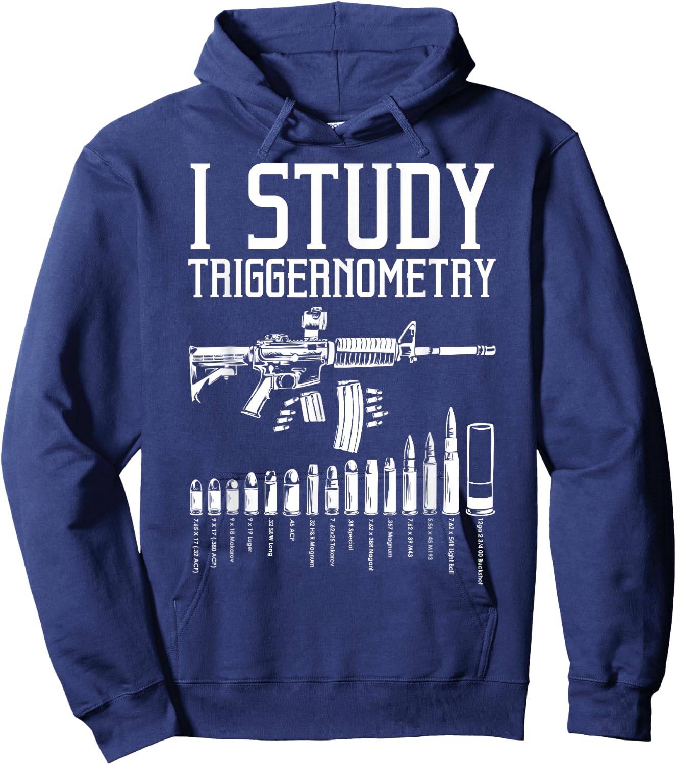 Funny I Study Triggernometry Gift Women Gun Lovers Hoodie - Hoodie | Navy