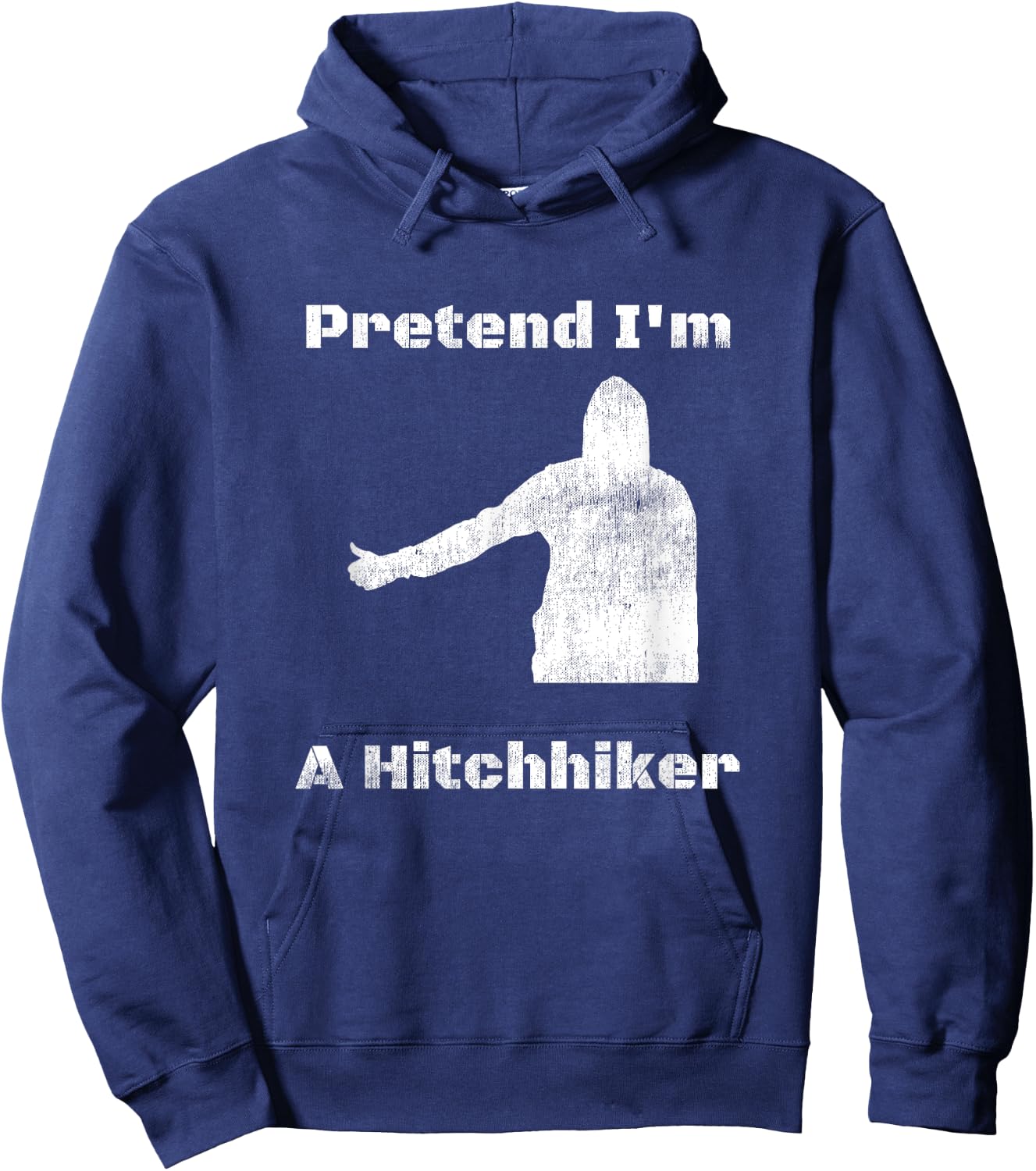 Pretend I'm A Hitchhiker - Easy Halloween Costume Hoodie - Hoodie | Navy