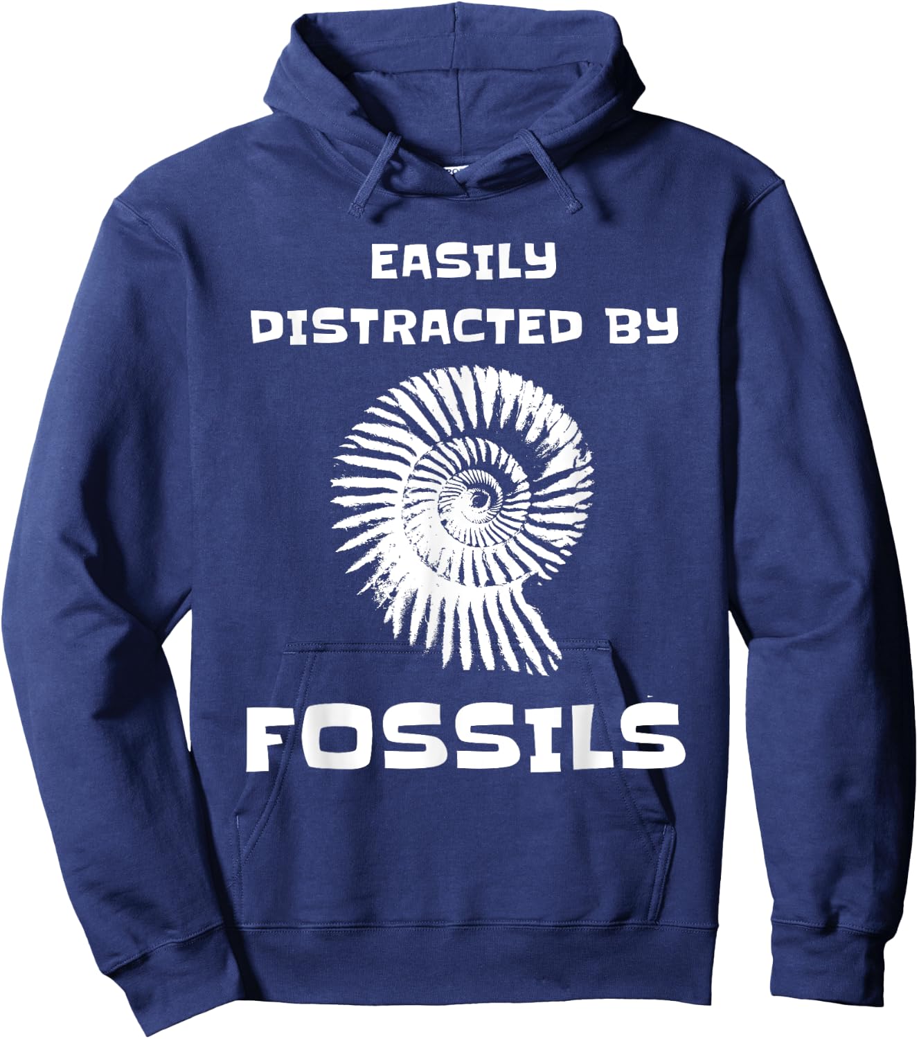 Easily Distracted By Fossils Funny Fossil Collector Hoodie - Hoodie | Navy