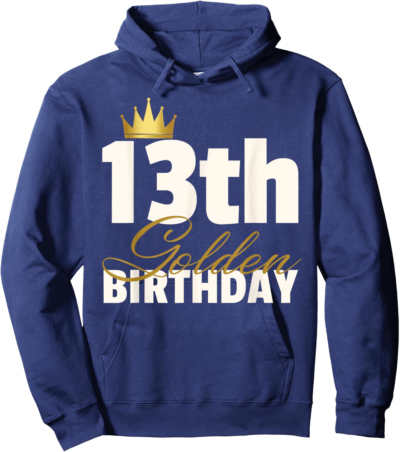 Hundredth Monkey Birthday 13th Golden Birthday -Youth Black Hoodie - Hoodie | Navy