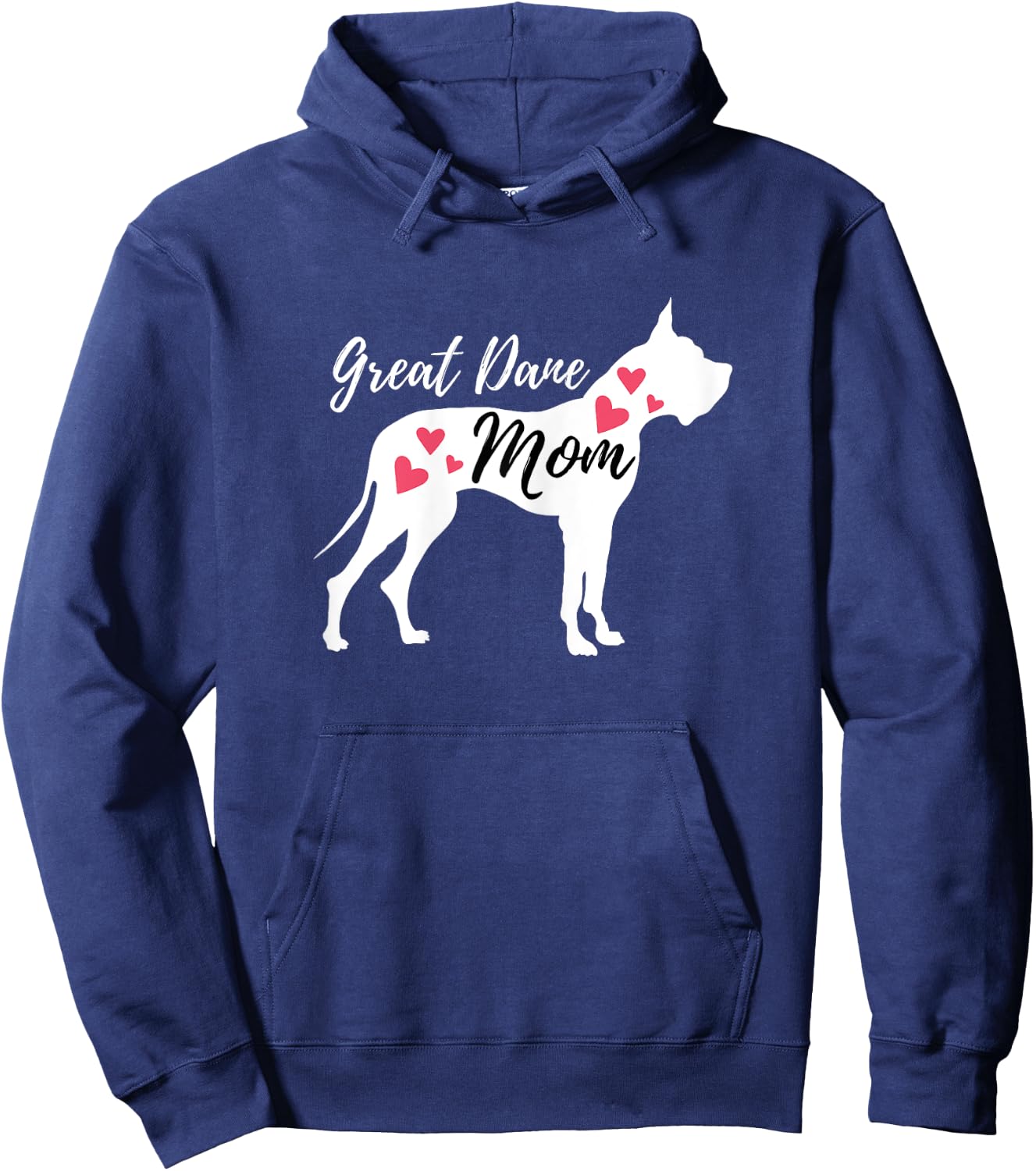 Great Dane Mom - German Mastiff Deutsche Dogge Dog Owner Hoodie - Hoodie | Navy