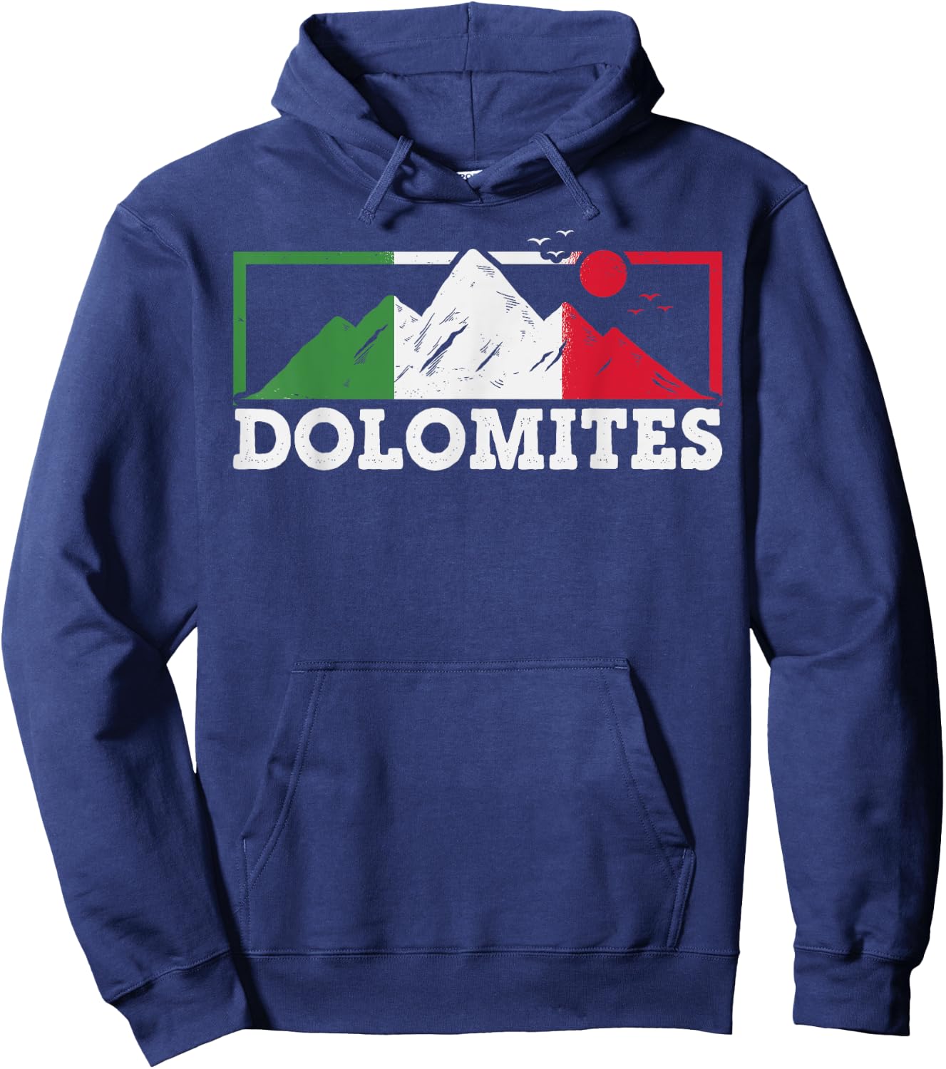 Dolomites Italian Flag Hoodie - Hoodie | Navy