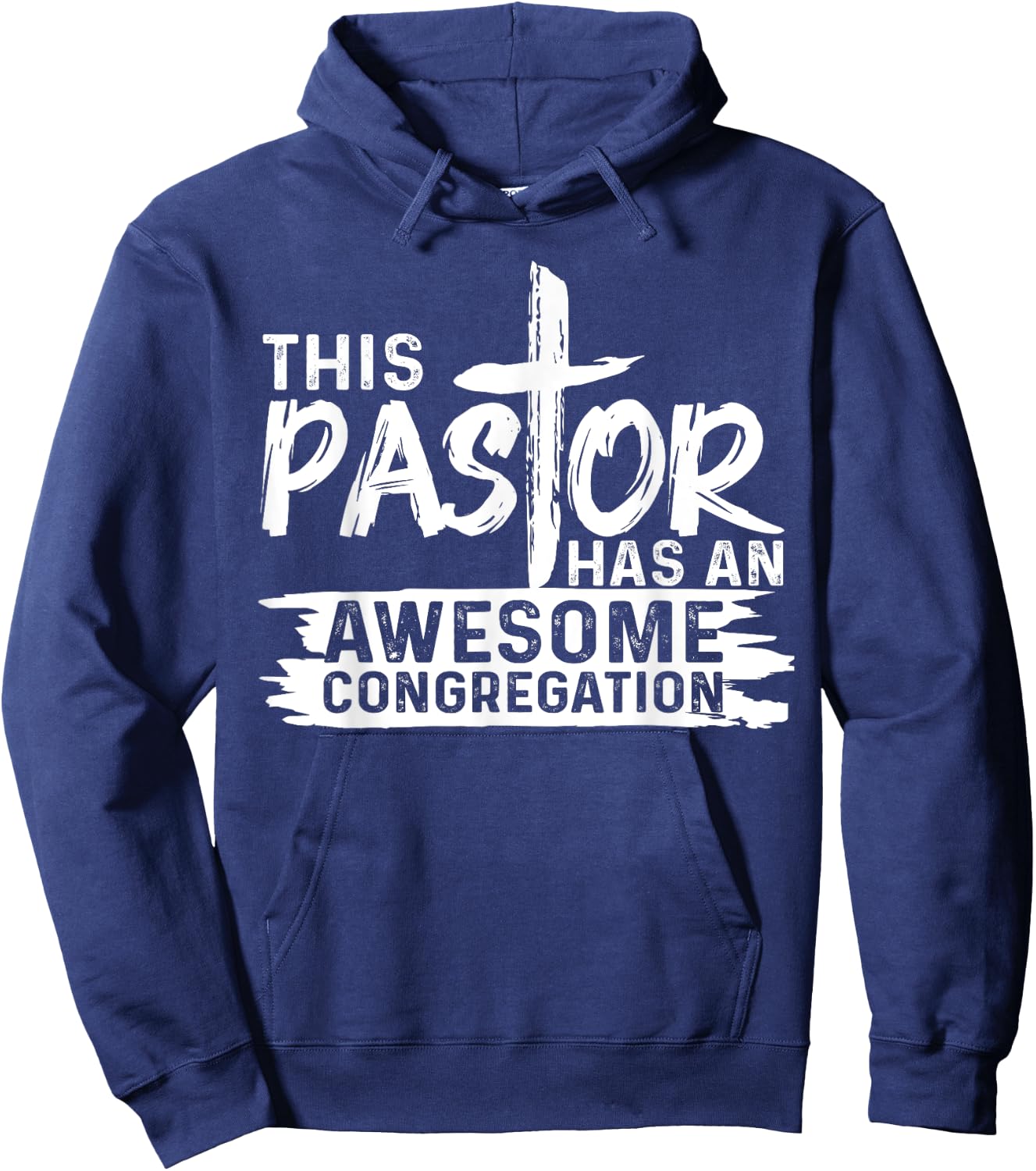Funny Pastor Appreciation Gift Men Christian Church Priest Hoodie - Hoodie | Navy