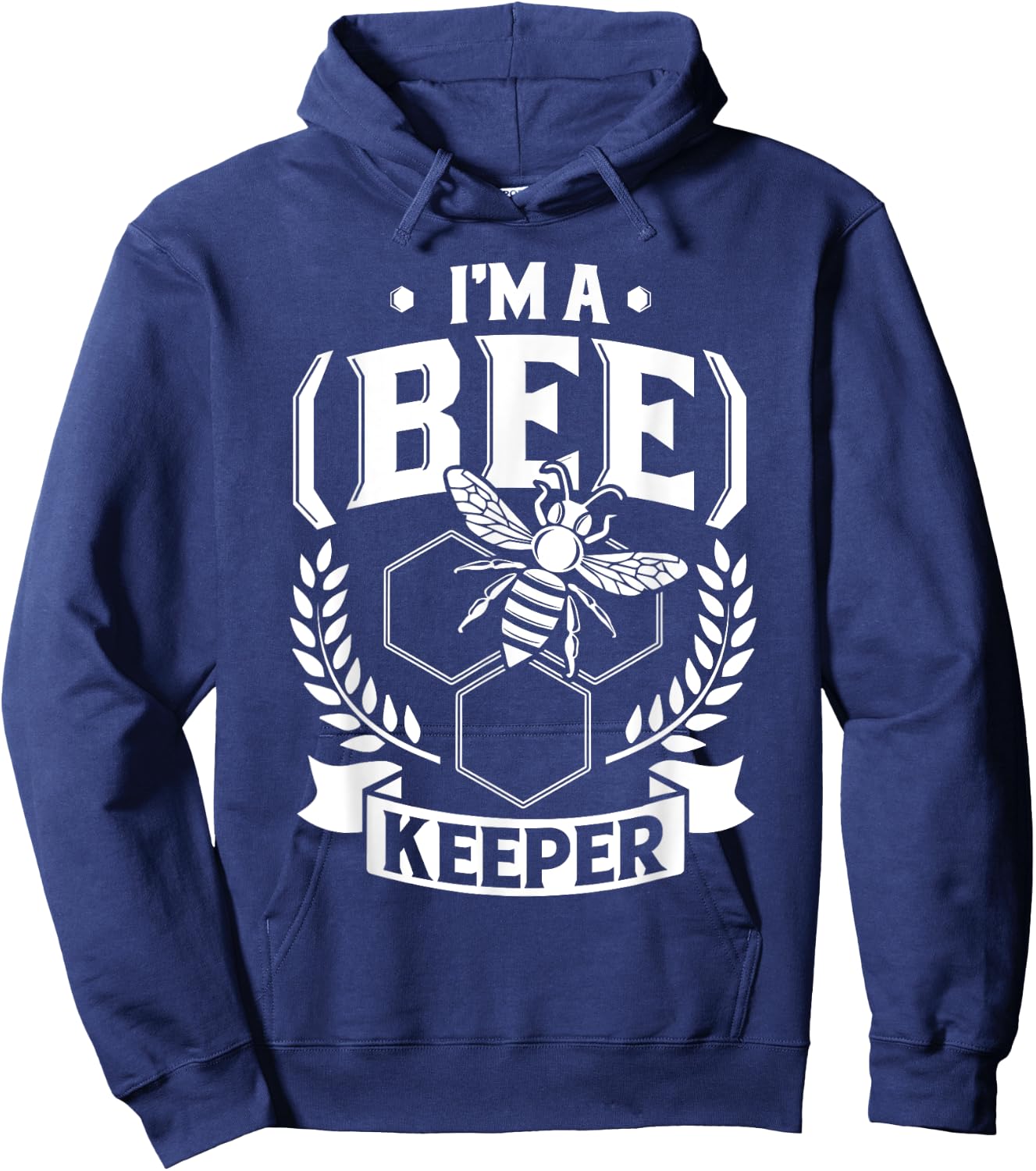 I'm a (Bee)Keeper - Funny Honey Bee Beekeeper Gift Hoodie - Hoodie | Navy
