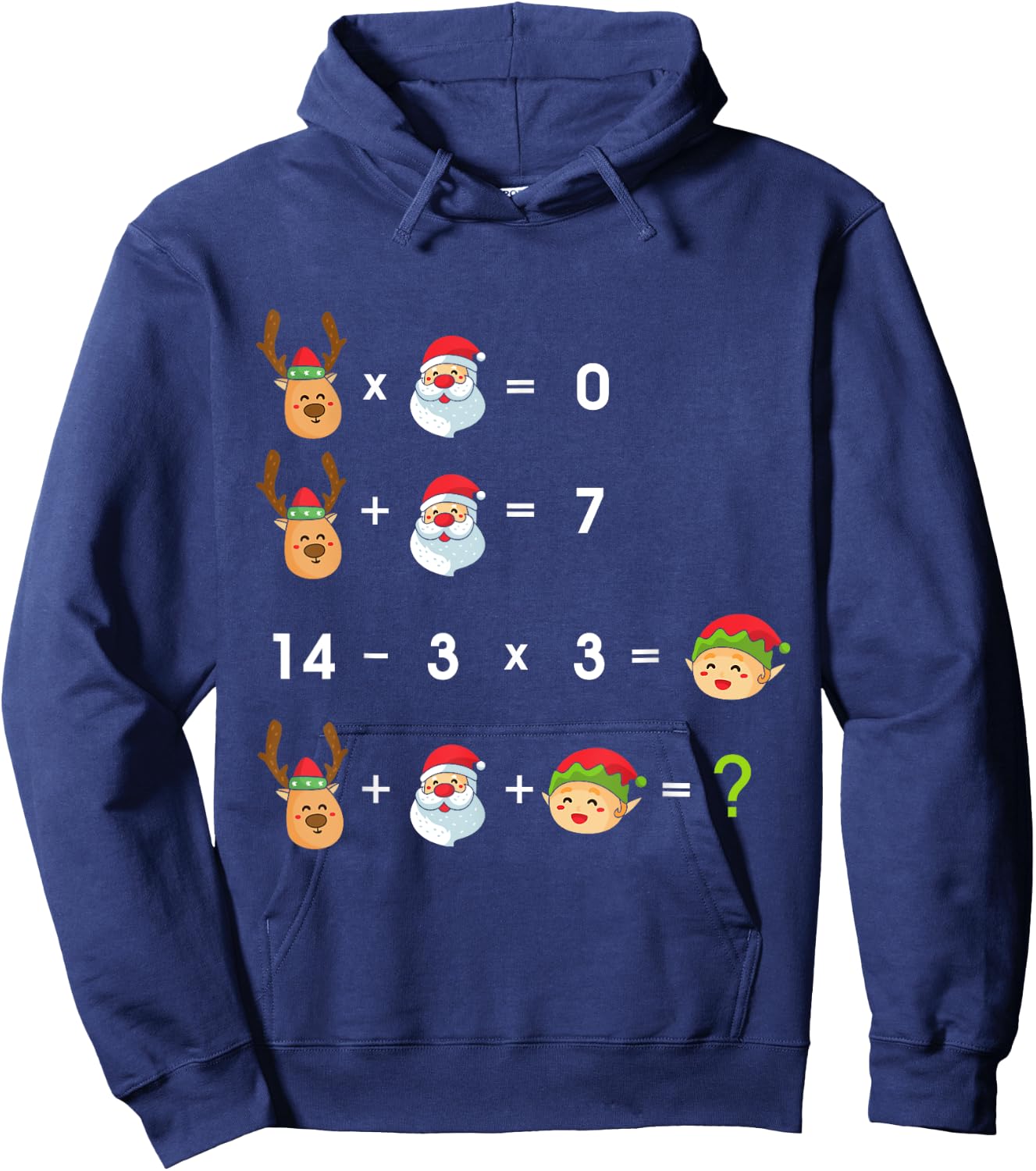 Order of Operations Quiz Funny Math Teacher Christmas Gift Hoodie - Hoodie | Navy
