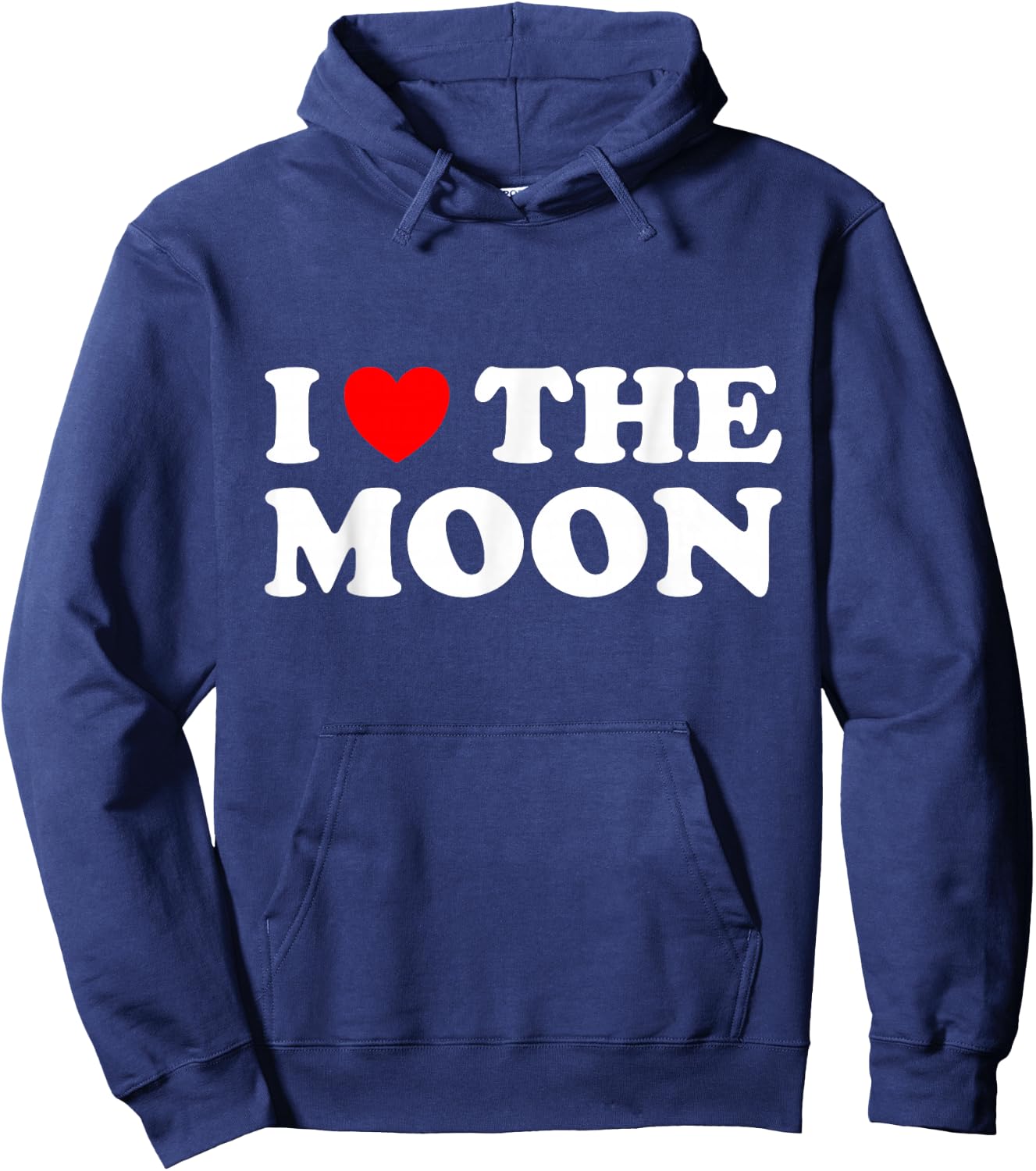I Love The Moon Hoodie - Hoodie | Navy