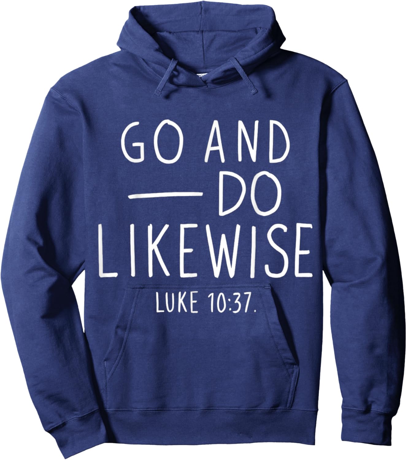 Go and Do Likewise Good Samaritan Jesus Parable Christian Hoodie - Hoodie | Navy
