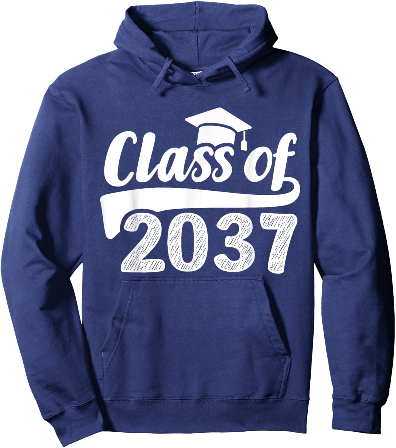 Grow with me class of 2037 graduation preschool Hoodie - Hoodie | Navy