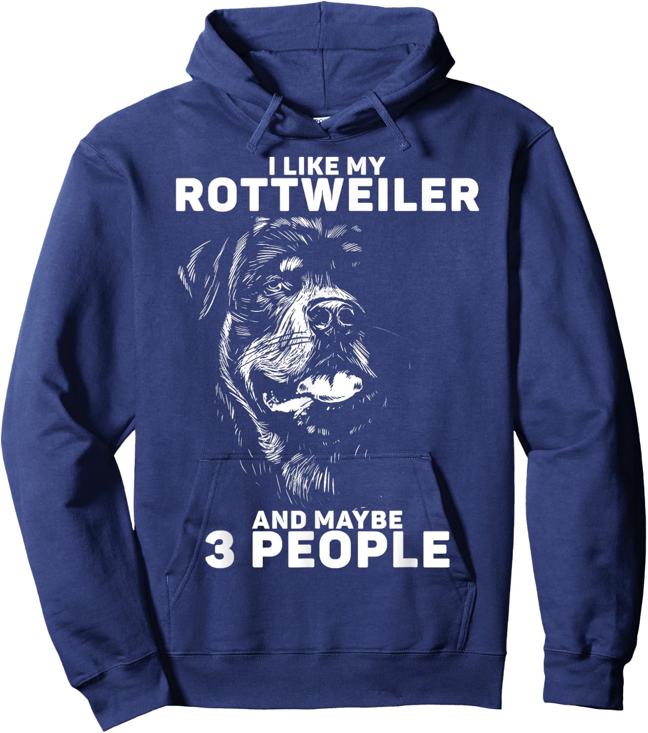 Rottweiler Rottie I Like Love Dog Hoodie - Hoodie | Navy
