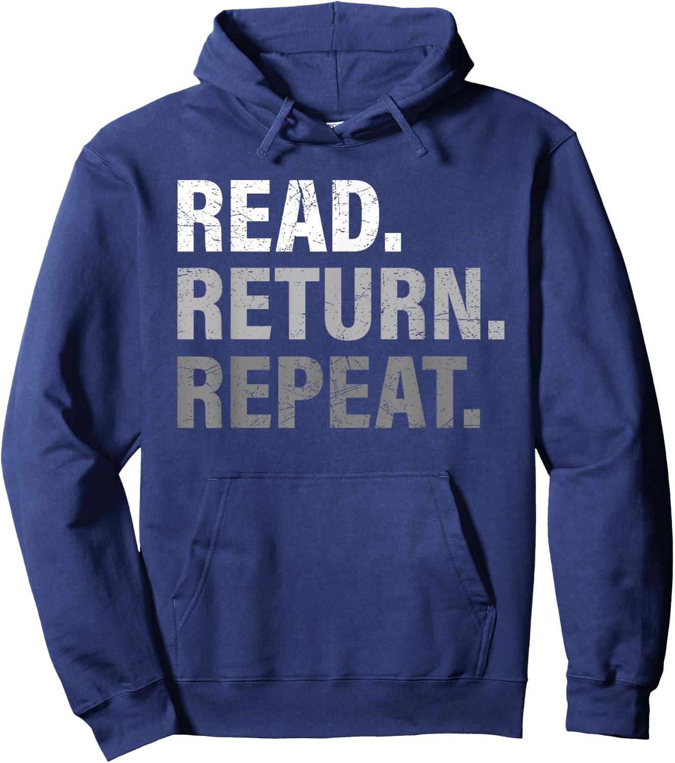 Read Return Repeat funny Library Shirt, Library Worker Gift Hoodie - Hoodie | Navy