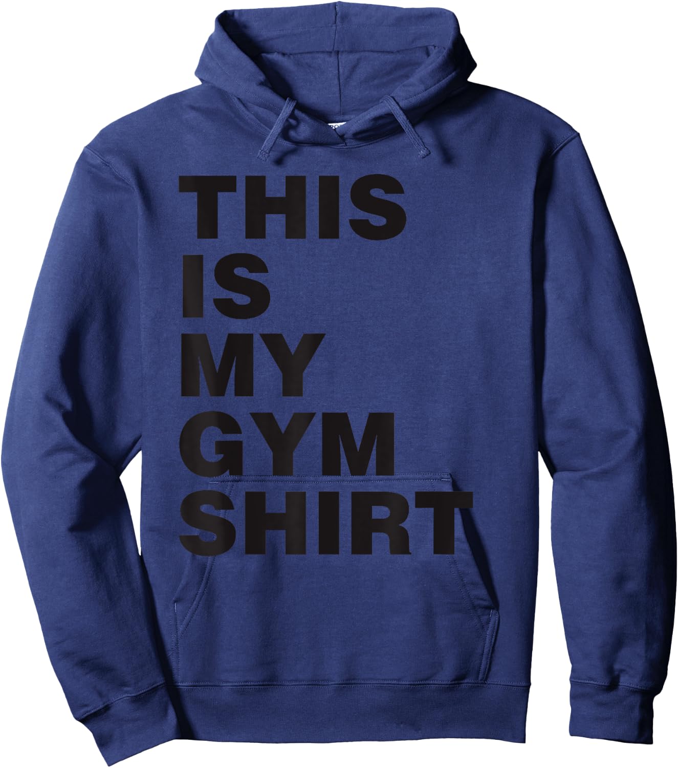 This is My Gym Shirt Black Print Hoodie - Hoodie | Navy