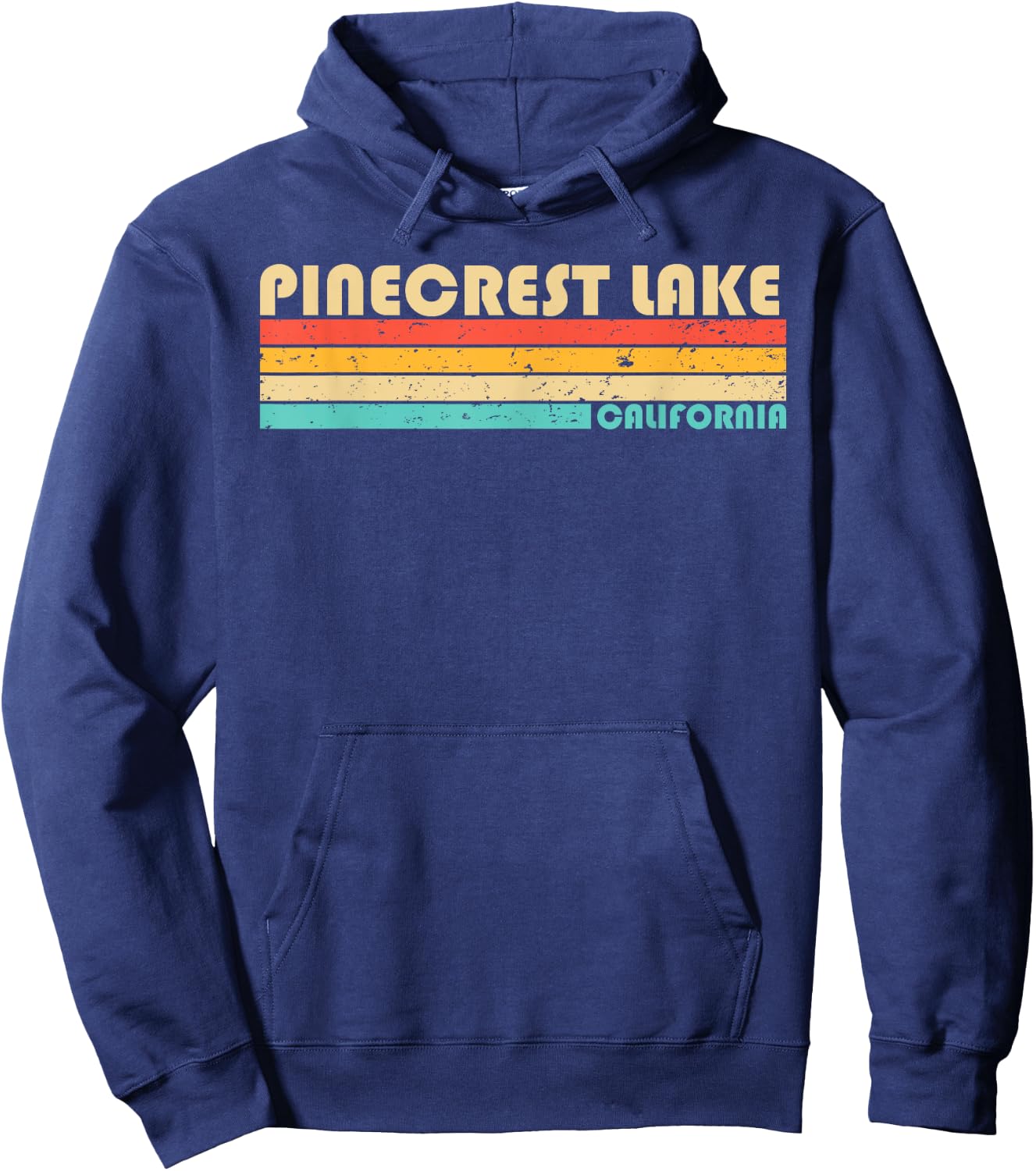 PINECREST LAKE CALIFORNIA Funny Fishing Camping Summer Men Women Kids Hoodie - Hoodie | Navy