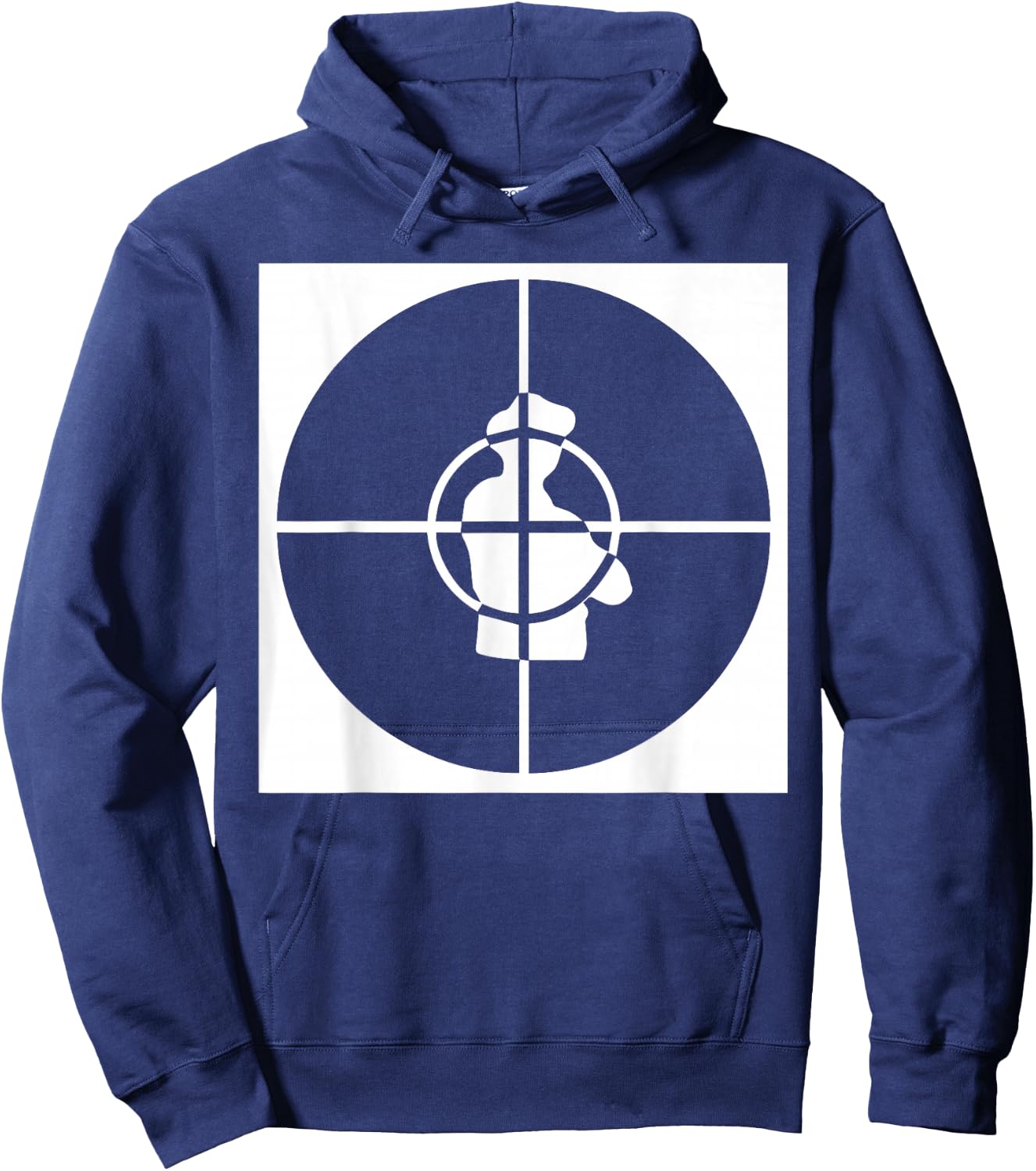 Public Enemy Big Target Logo Hoodie - Hoodie | Navy