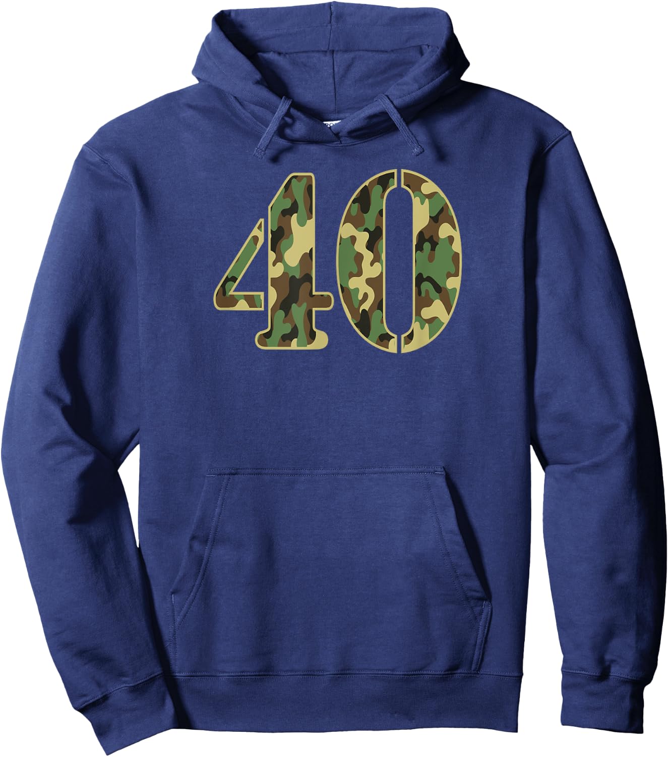 40th Birthday Soldier Number 40 Year Old Military Camo Hoodie - Hoodie | Navy