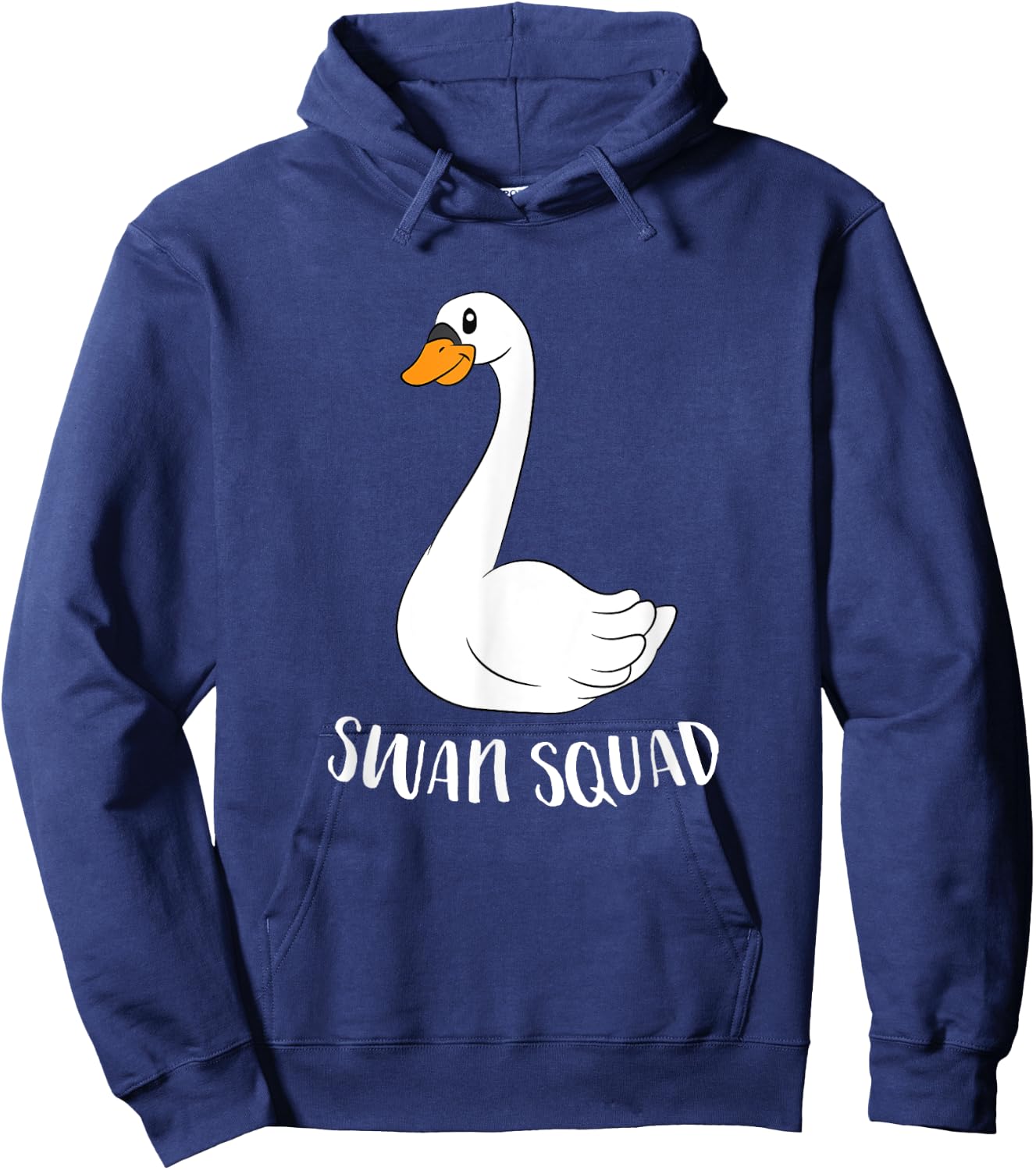 Cute Swan Squad Funny Team Swans Hoodie - Hoodie | Navy