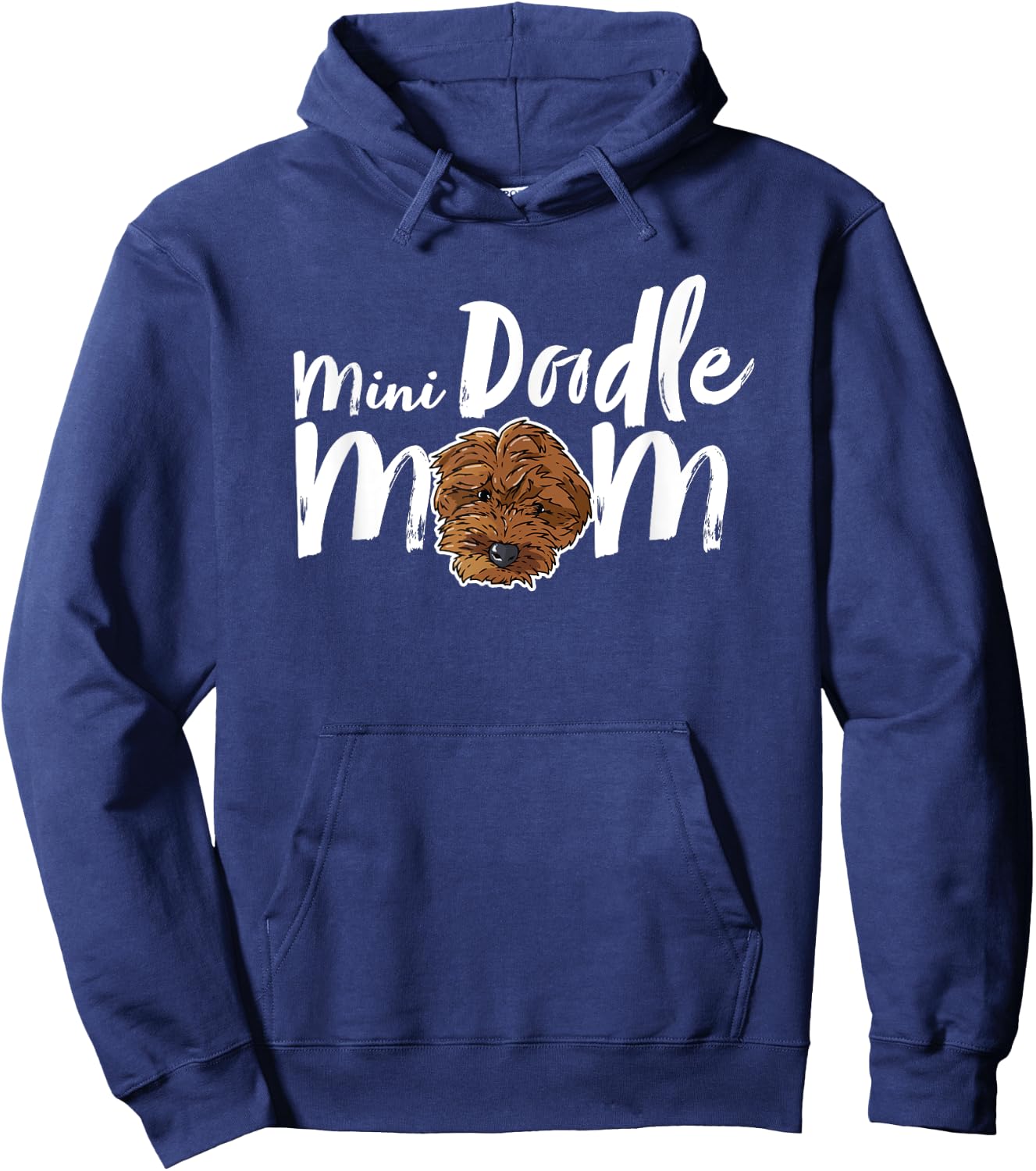 Mini Doodle Mom Dog Cute Girly Dog Mama Goldendoodle Breed Hoodie - Hoodie | Navy