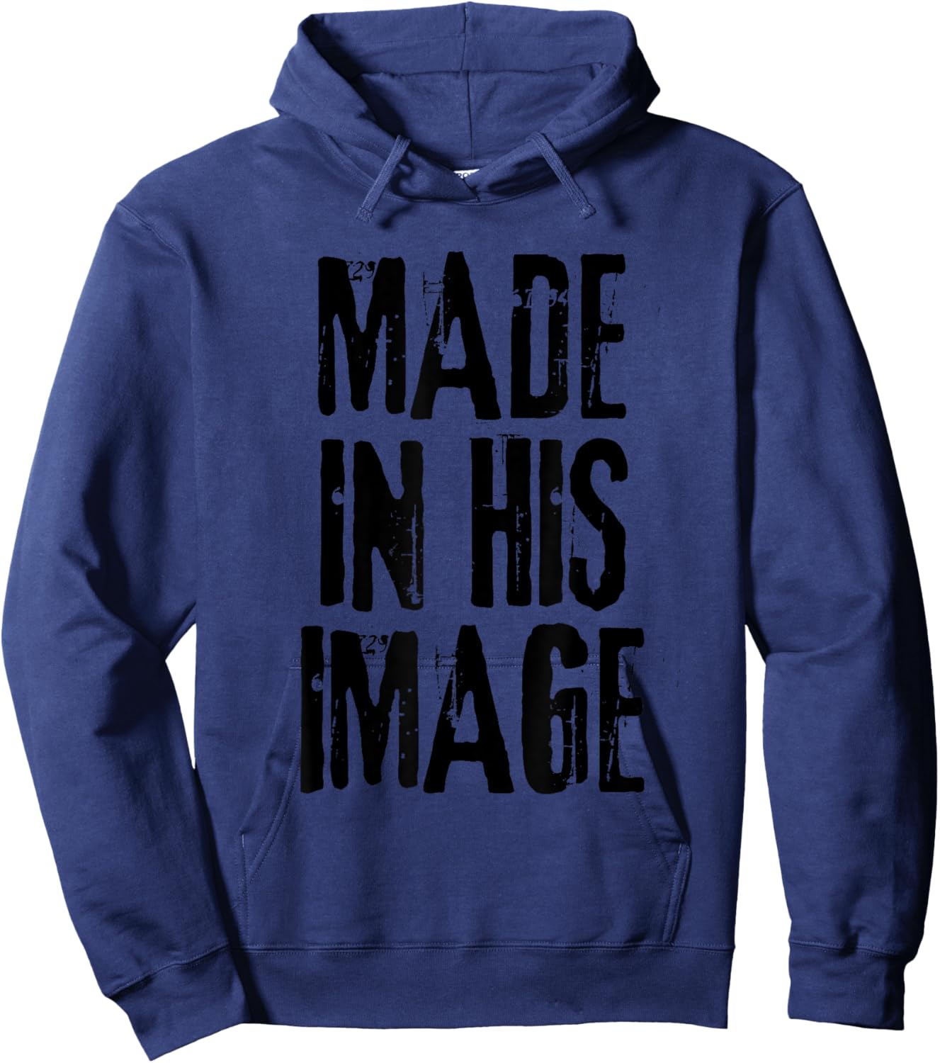 In His Image Made Christian Hoodie - Hoodie | Navy
