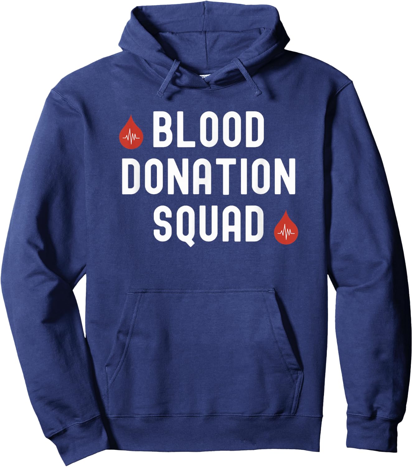 Blood donation squad Blood Donor Awareness Month blood drive Hoodie - Hoodie | Navy