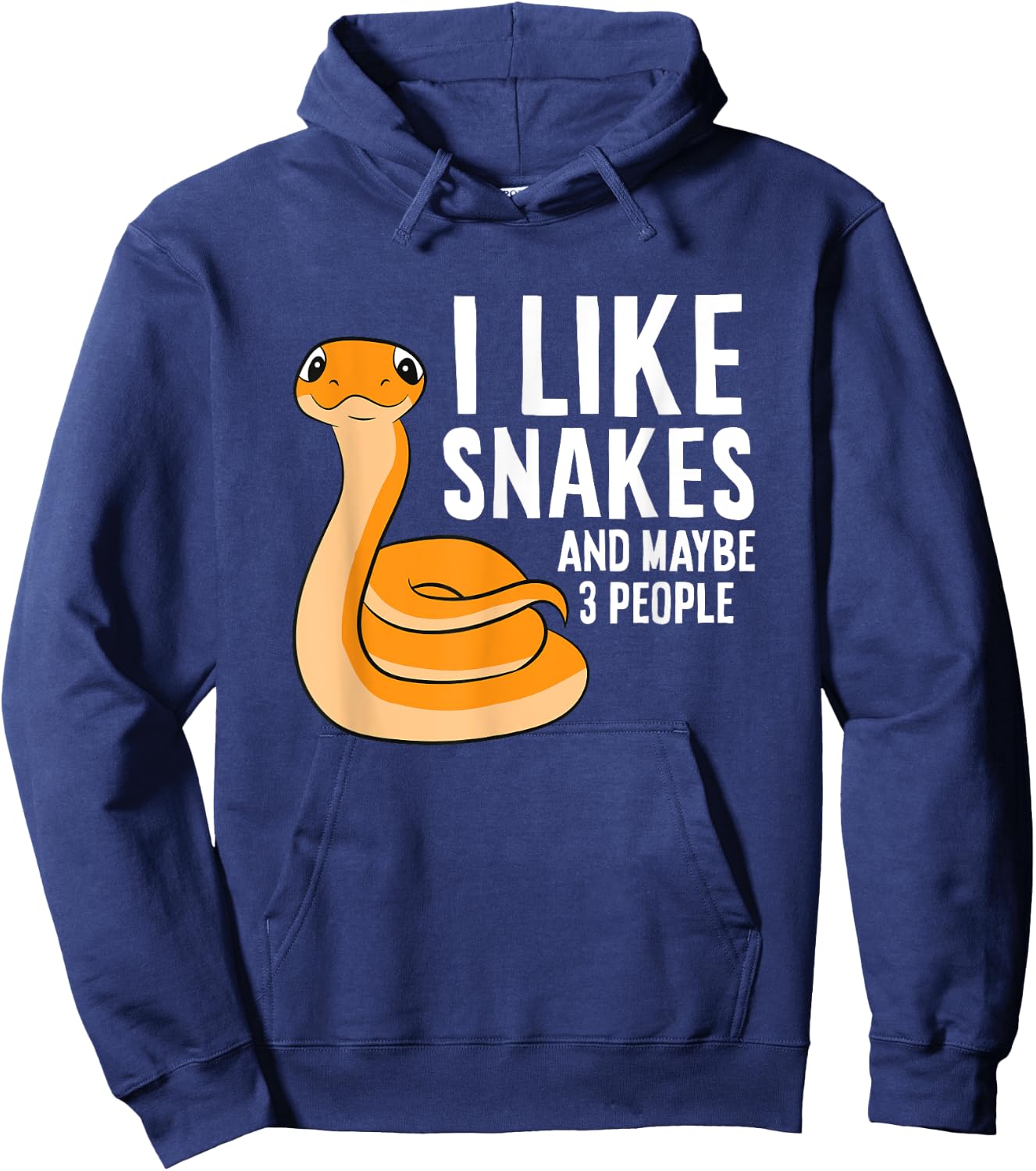 I Like Snakes And Maybe 3 People Snake Reptile Lover Hoodie - Hoodie | Navy
