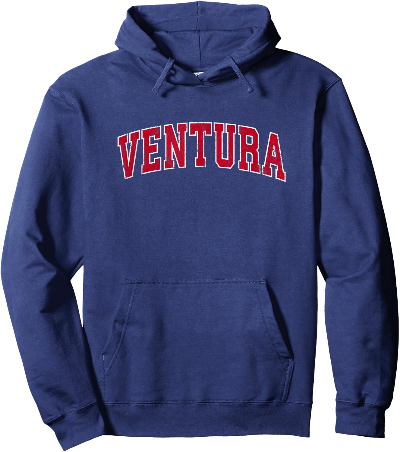 Ventura California CA Vintage Sports Design Red Design Hoodie - Hoodie | Navy