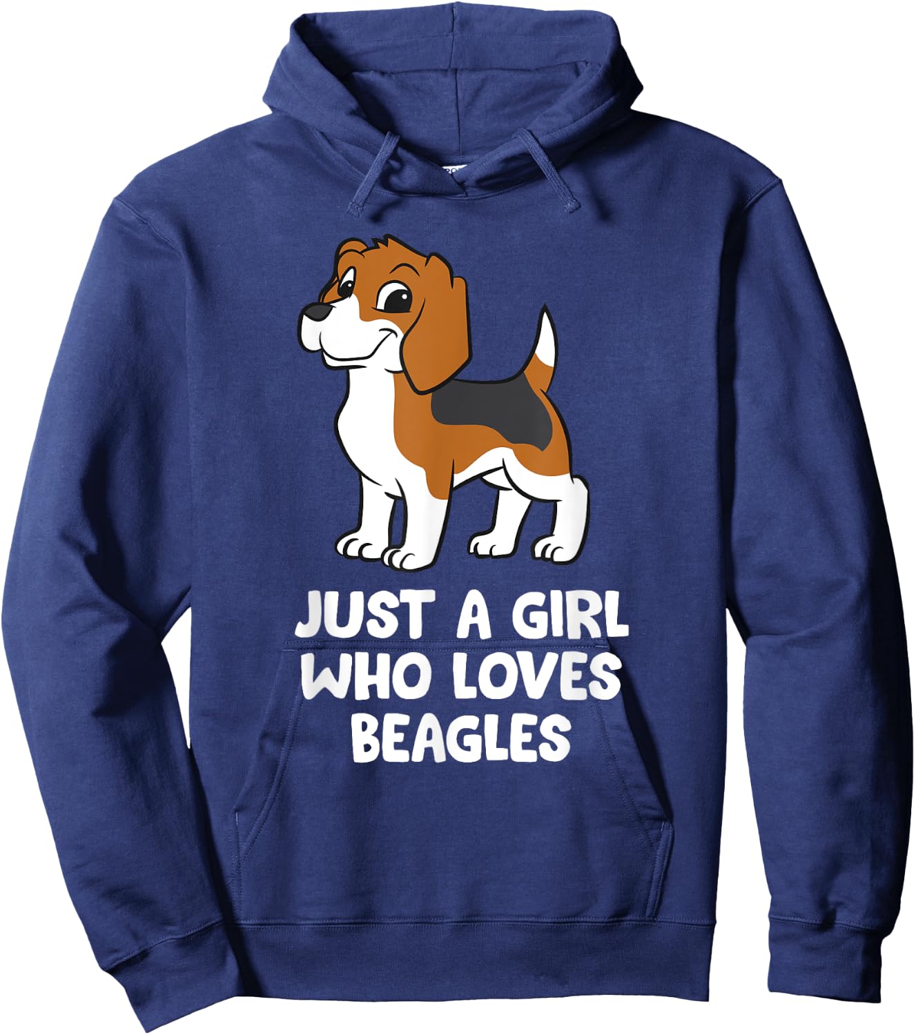 Just a Girl Who Loves Beagles Hoodie - Hoodie | Navy