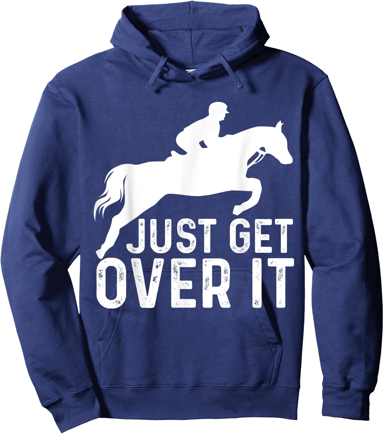 English Horse Riding Hunter Jumper Girl Horseback Riding Hoodie - Hoodie | Navy