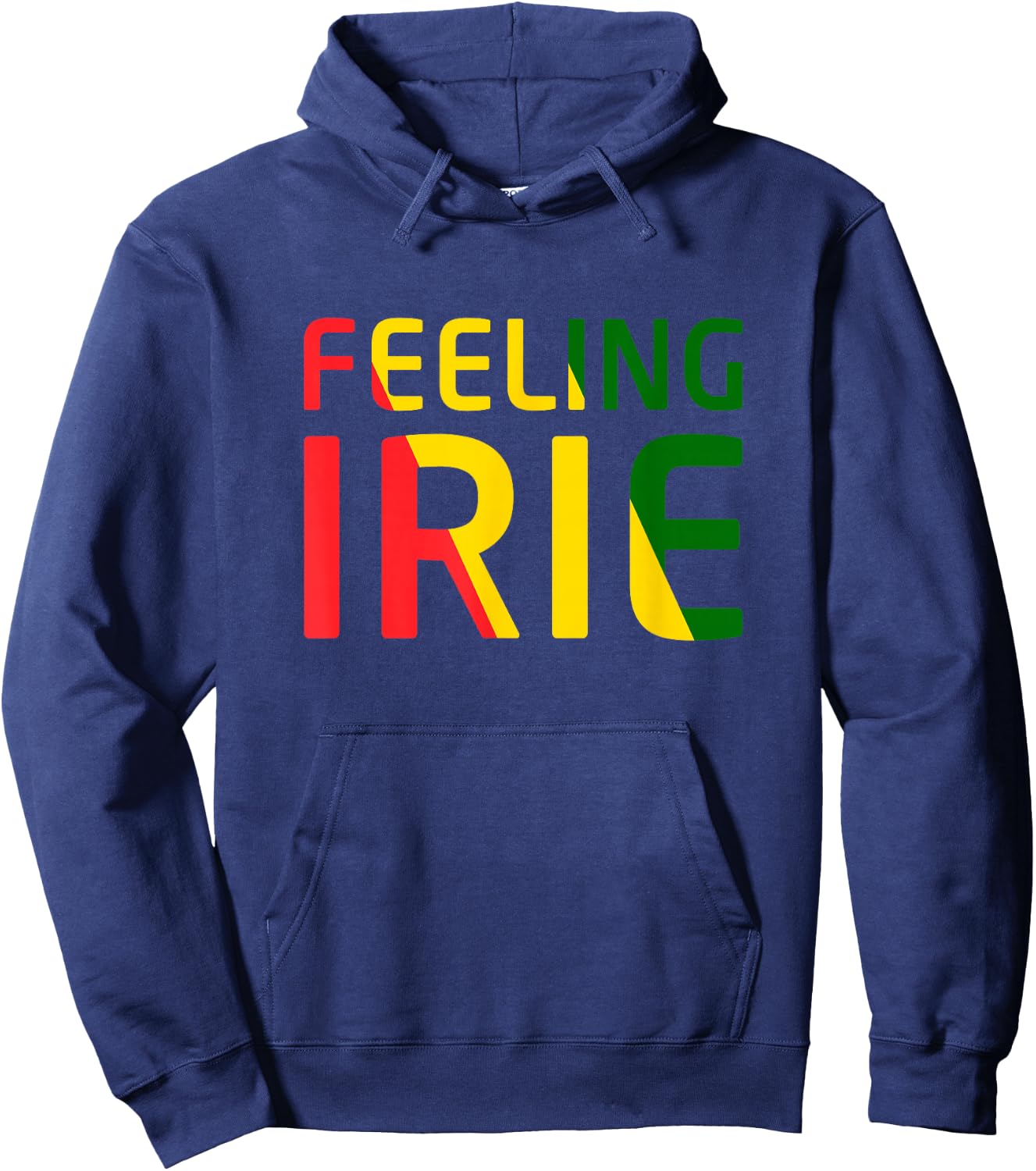 Feeling Irie Reggae Jamaica Rasta Music Hoodie - Hoodie | Navy