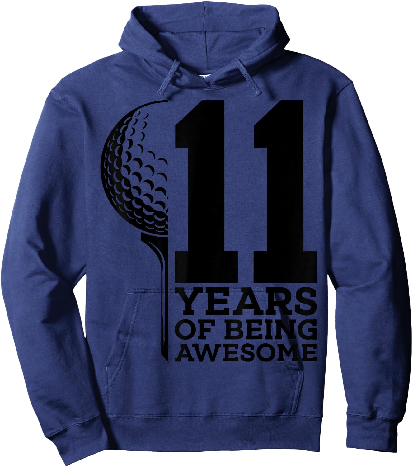 11 Years of Being Awesome Golf 11th Birthday Hoodie - Hoodie | Navy