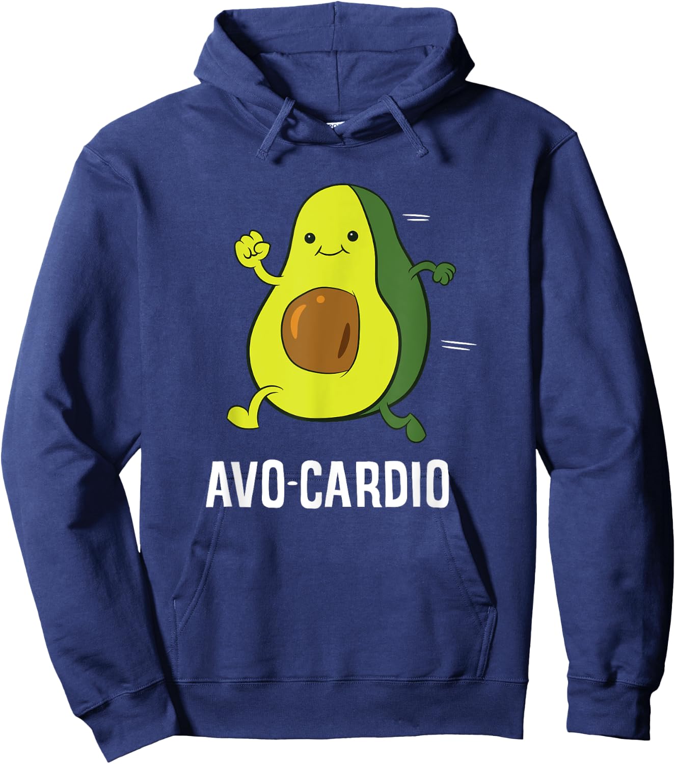 Funny Avo-Cardio Avocado Fitness Exercise Avocado Avocardio Hoodie - Hoodie | Navy