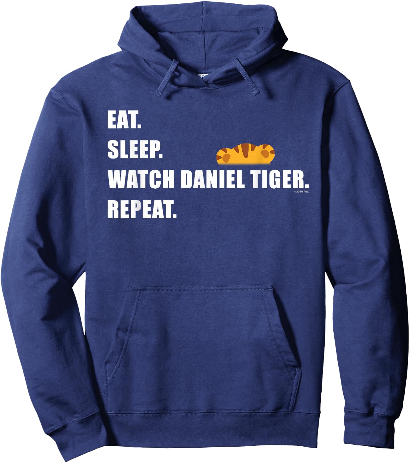 Eat Sleep Watch Daniel Tiger's Neighborhood Repeat (Dark) Hoodie - Hoodie | Navy