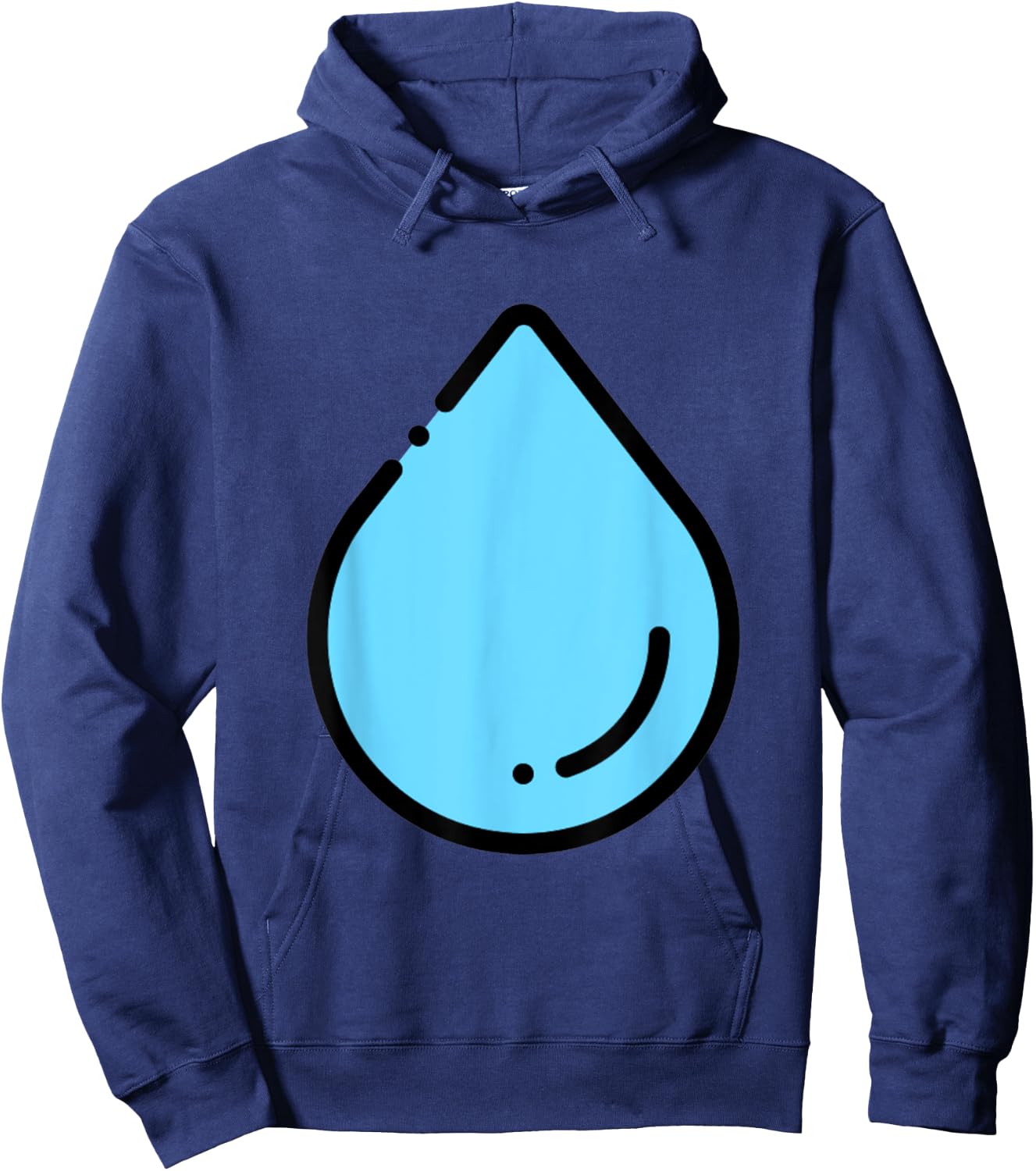 Water Droplet Waterdrop Raindrop Water Lover Hydration Hoodie - Hoodie | Navy