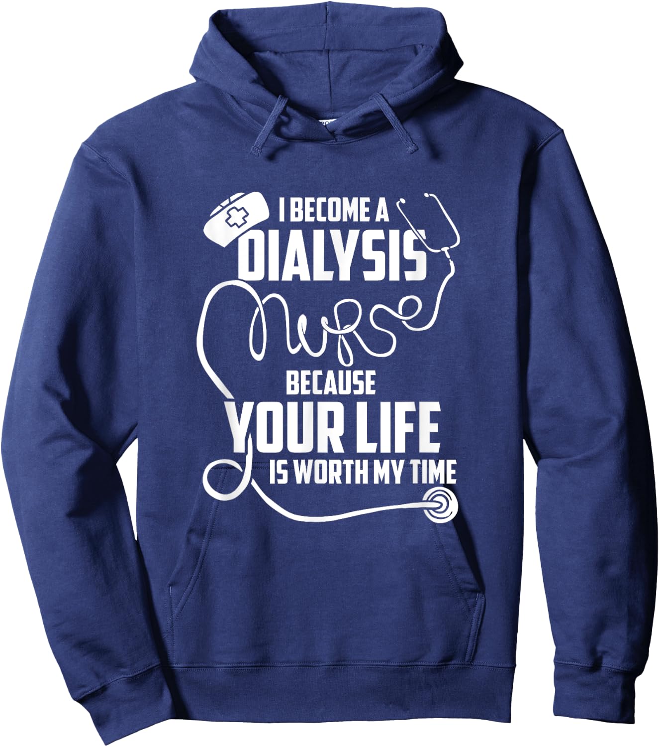 Dialysis Technician Outfit For Dialysis Nurse Nephrology Hoodie - Hoodie | Navy