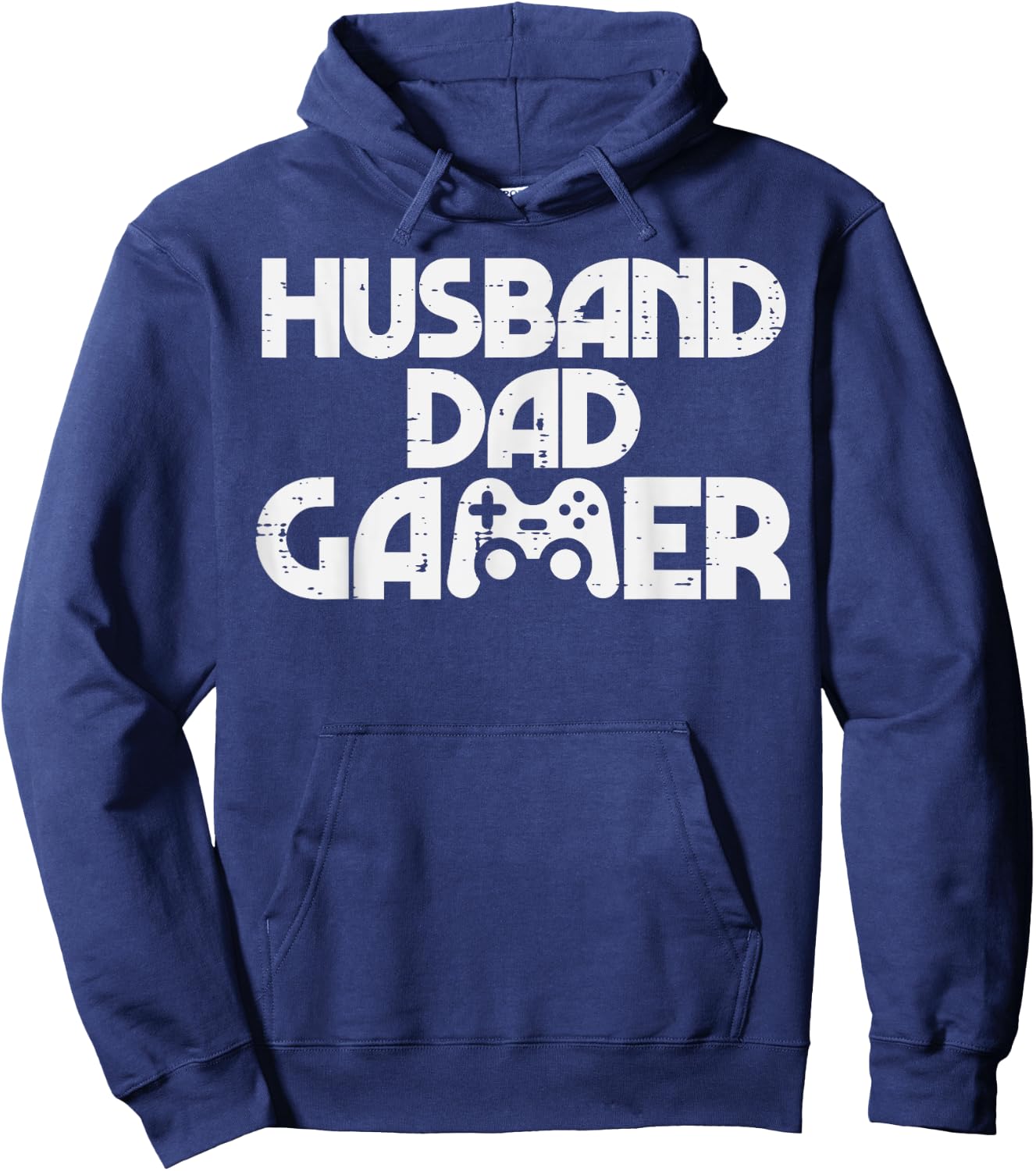 Husband Dad Gamer Cool Gaming Video Game Lover Men Father Hoodie - Hoodie | Navy