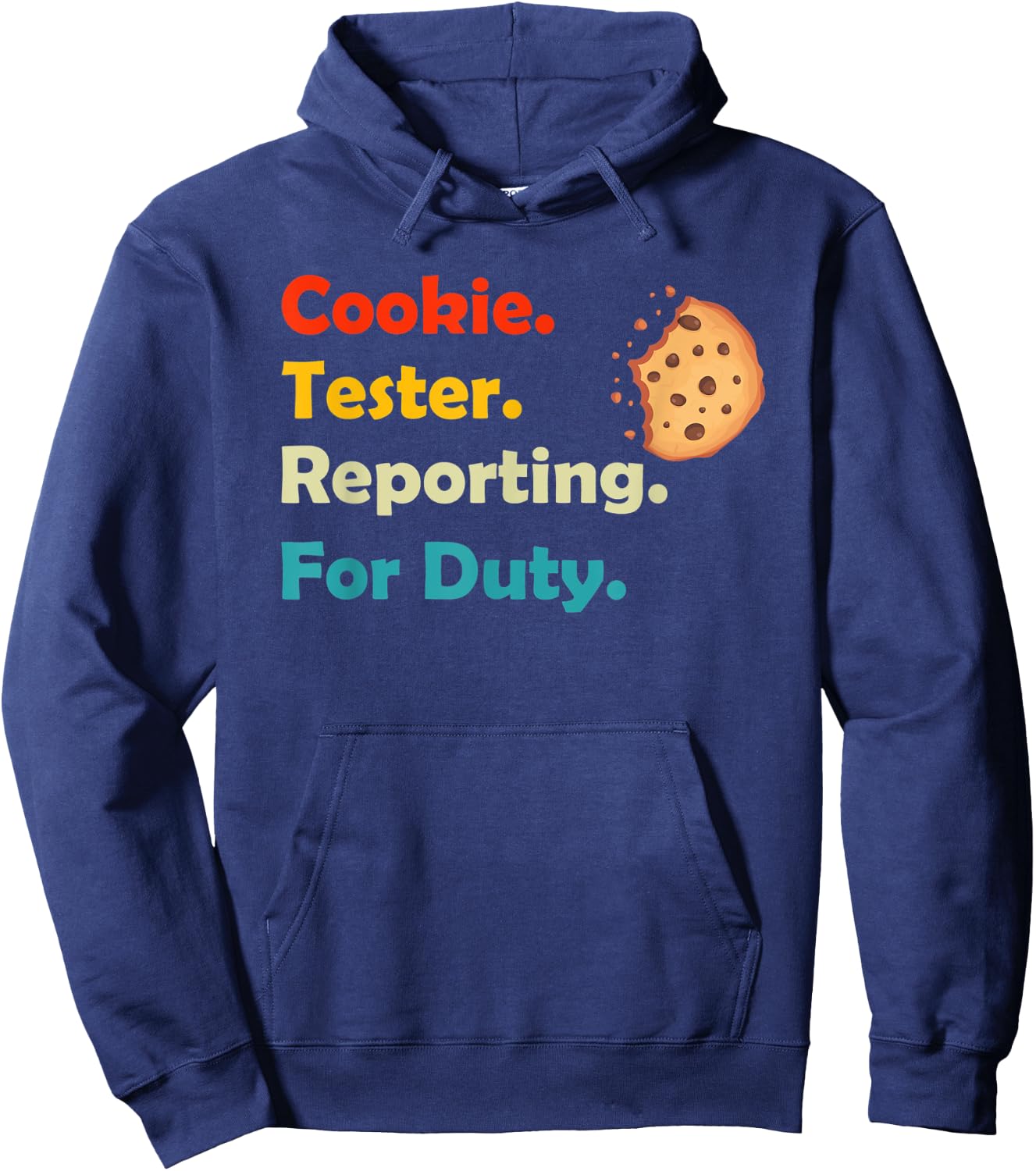 Cookie Tester Reporting for Duty Kids Christmas Baking Gift Hoodie - Hoodie | Navy