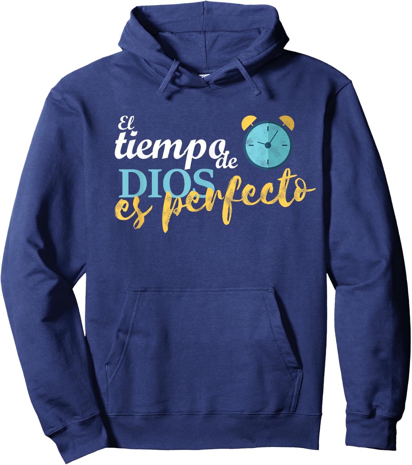 El tiempo de Dios es perfecto Jesus Cristo espanol spanish Hoodie - Hoodie | Navy