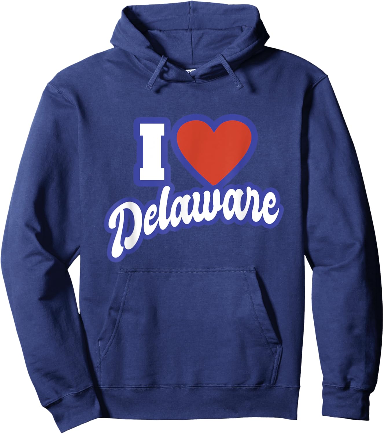I Love Delaware Hoodie - Hoodie | Navy